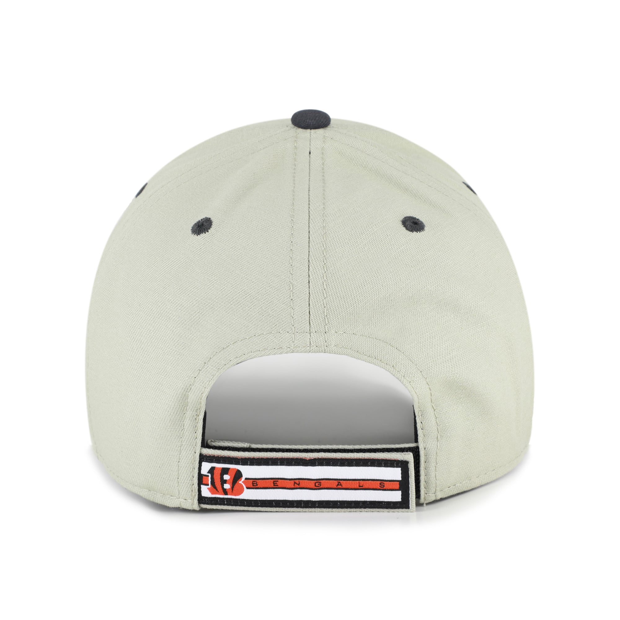 Men's '47 Gray/Black Cincinnati Bengals Half Block Text MVP Adjustable Hat