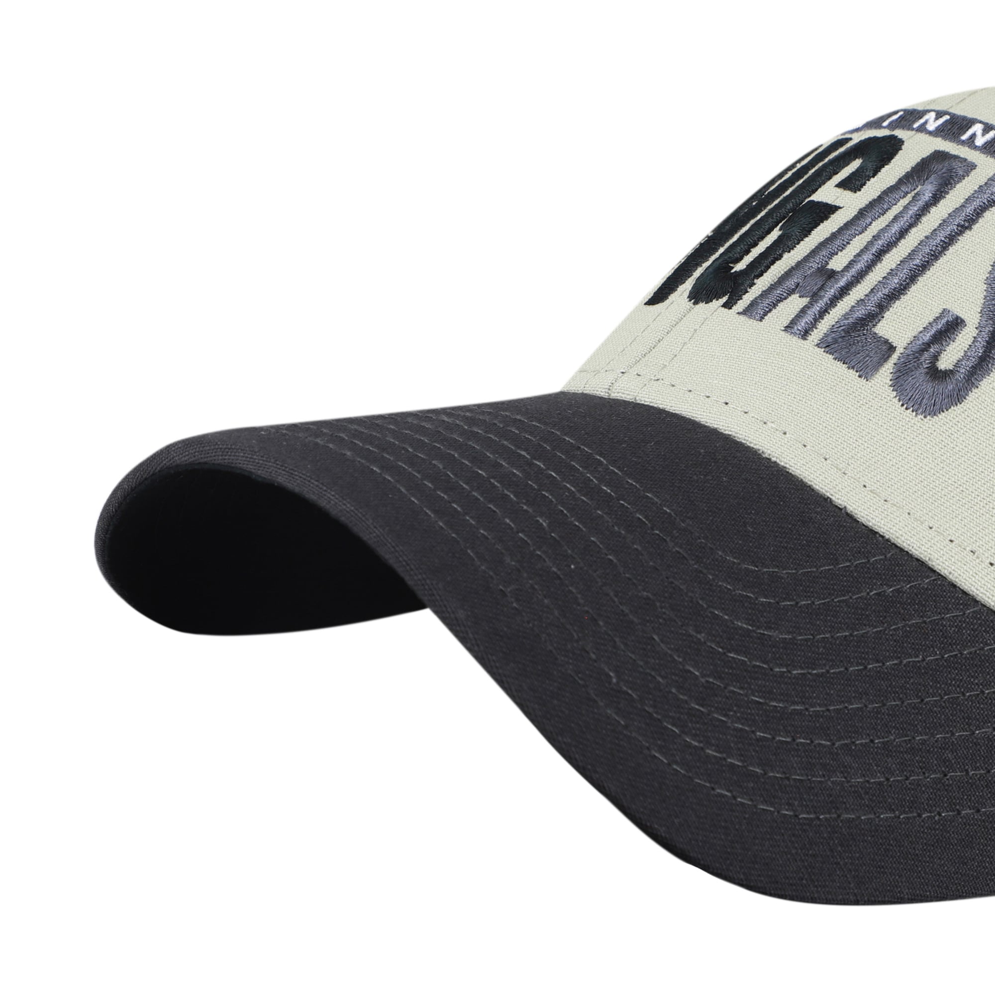 Men's '47 Gray/Black Cincinnati Bengals Half Block Text MVP Adjustable Hat