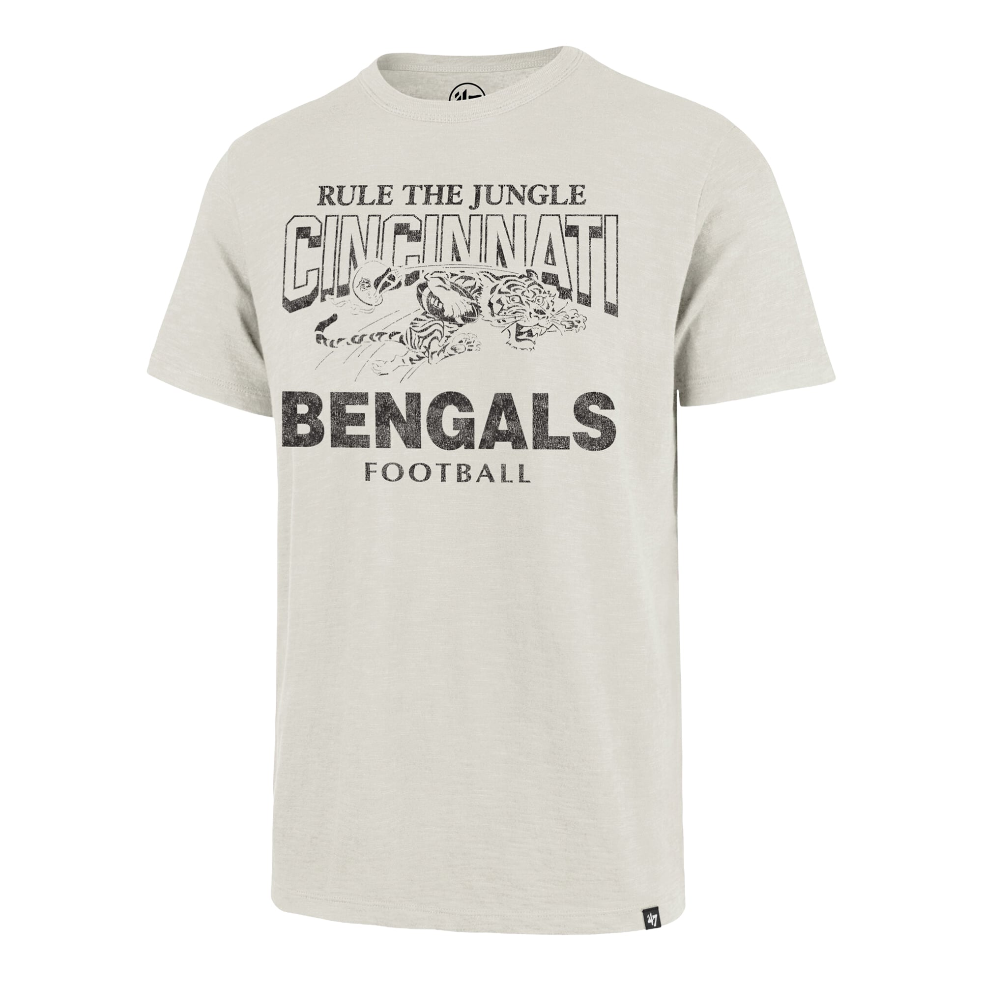 T-shirt homme '47 Natural Cincinnati Bengals Head On Scrum Slub