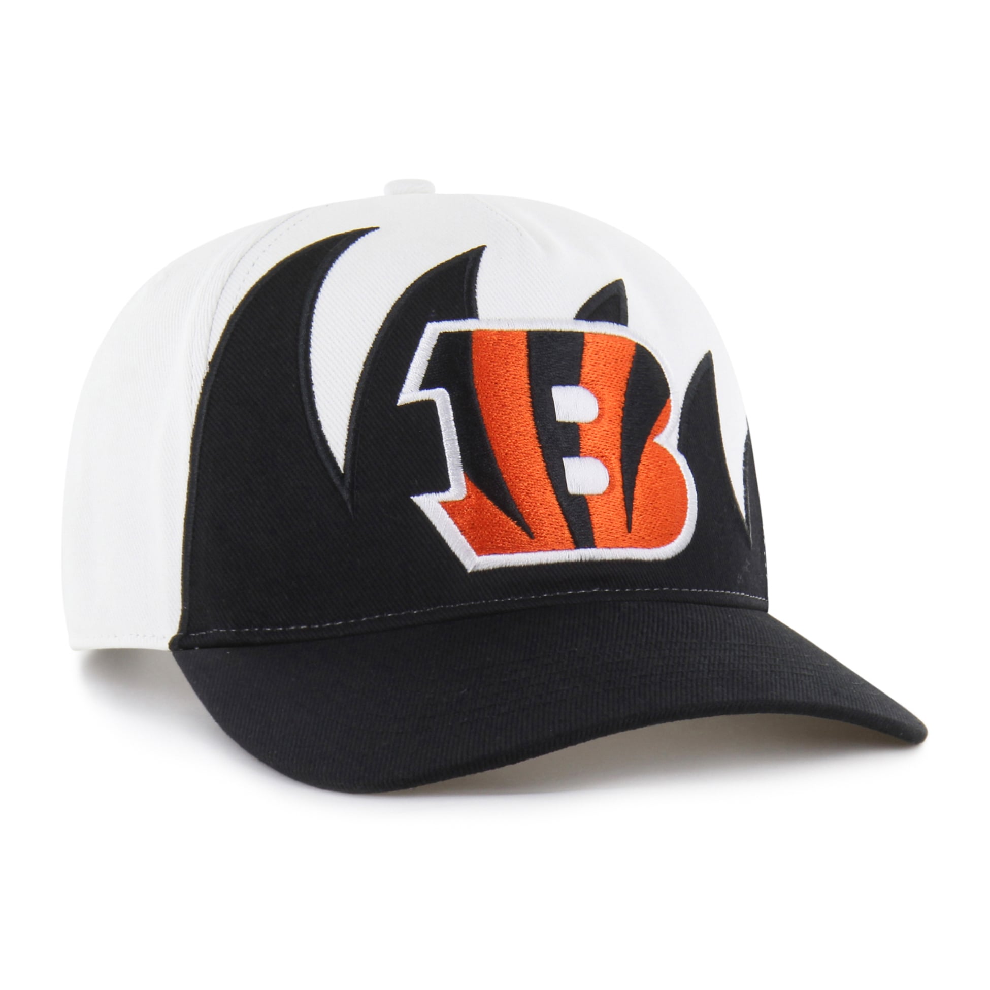 Men's '47 White Cincinnati Bengals Jagged Hitch Adjustable Hat