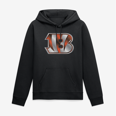 Cincinnati Bengals Big & Tall Metallic Mascot Hoodie - Black