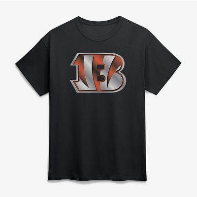 Cincinnati Bengals Big & Tall Metallic Mascot T-Shirt - Black