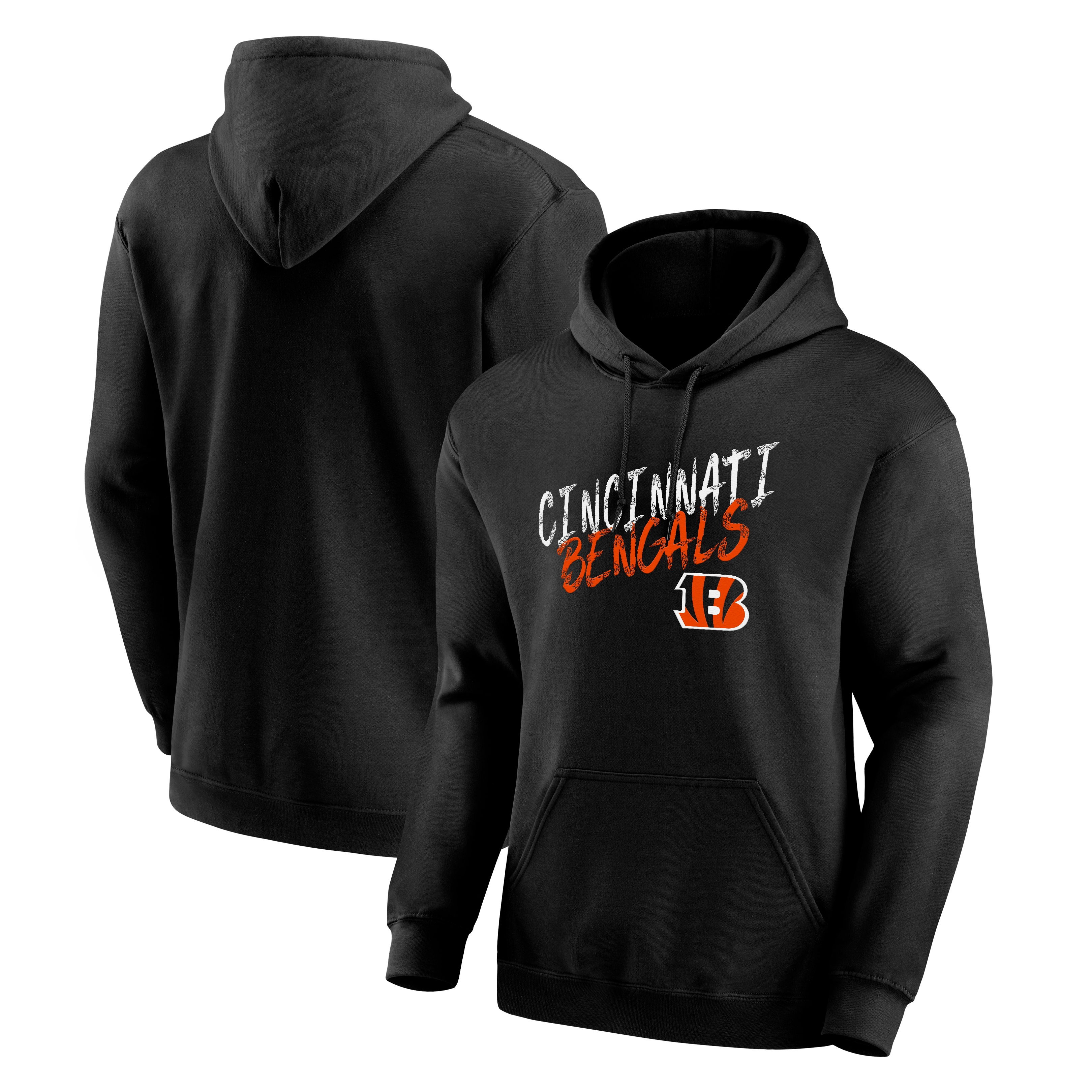 Sweat à capuche noir pour homme Cincinnati Bengals Hustle