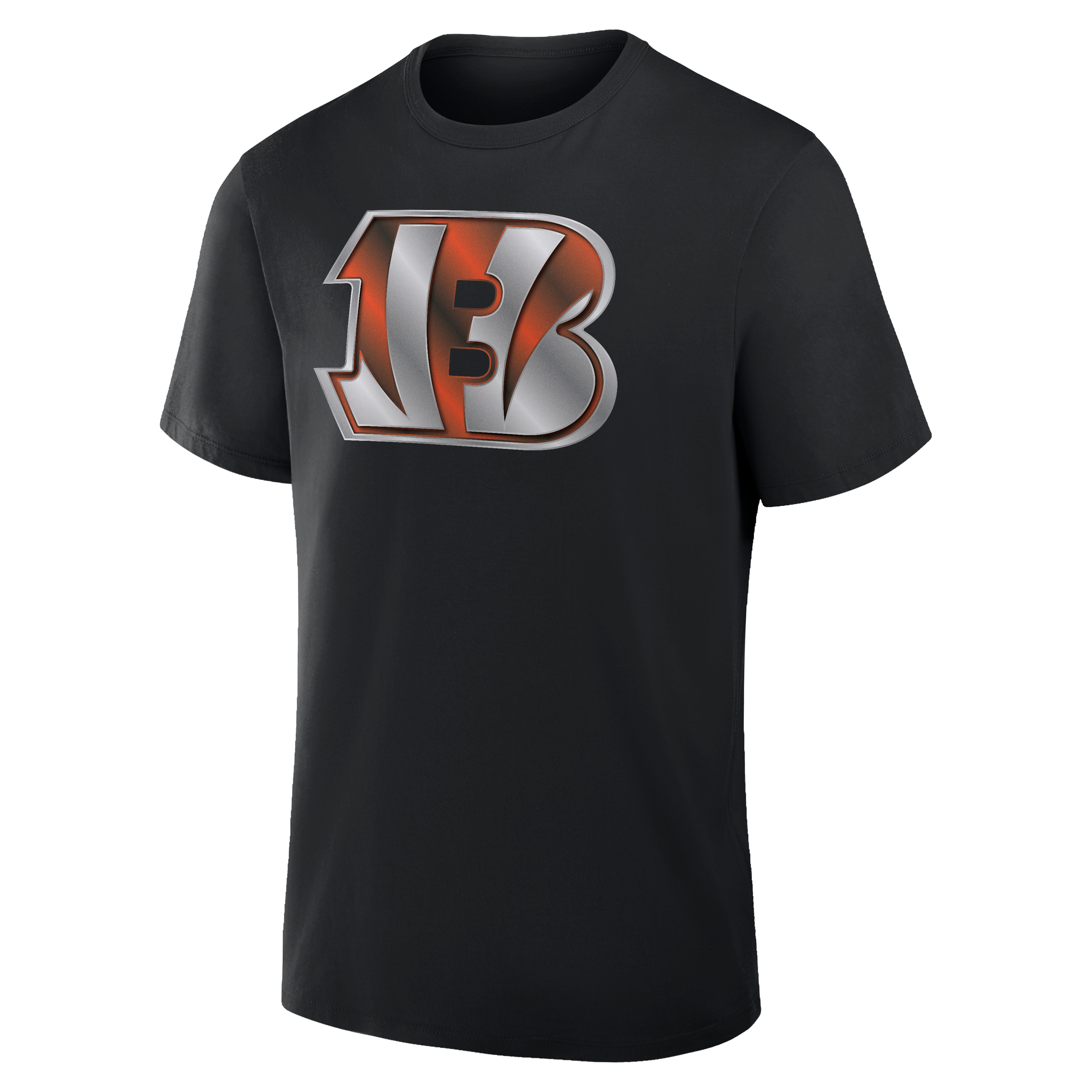 T-shirt noir pour homme avec mascotte métallique des Bengals de Cincinnati