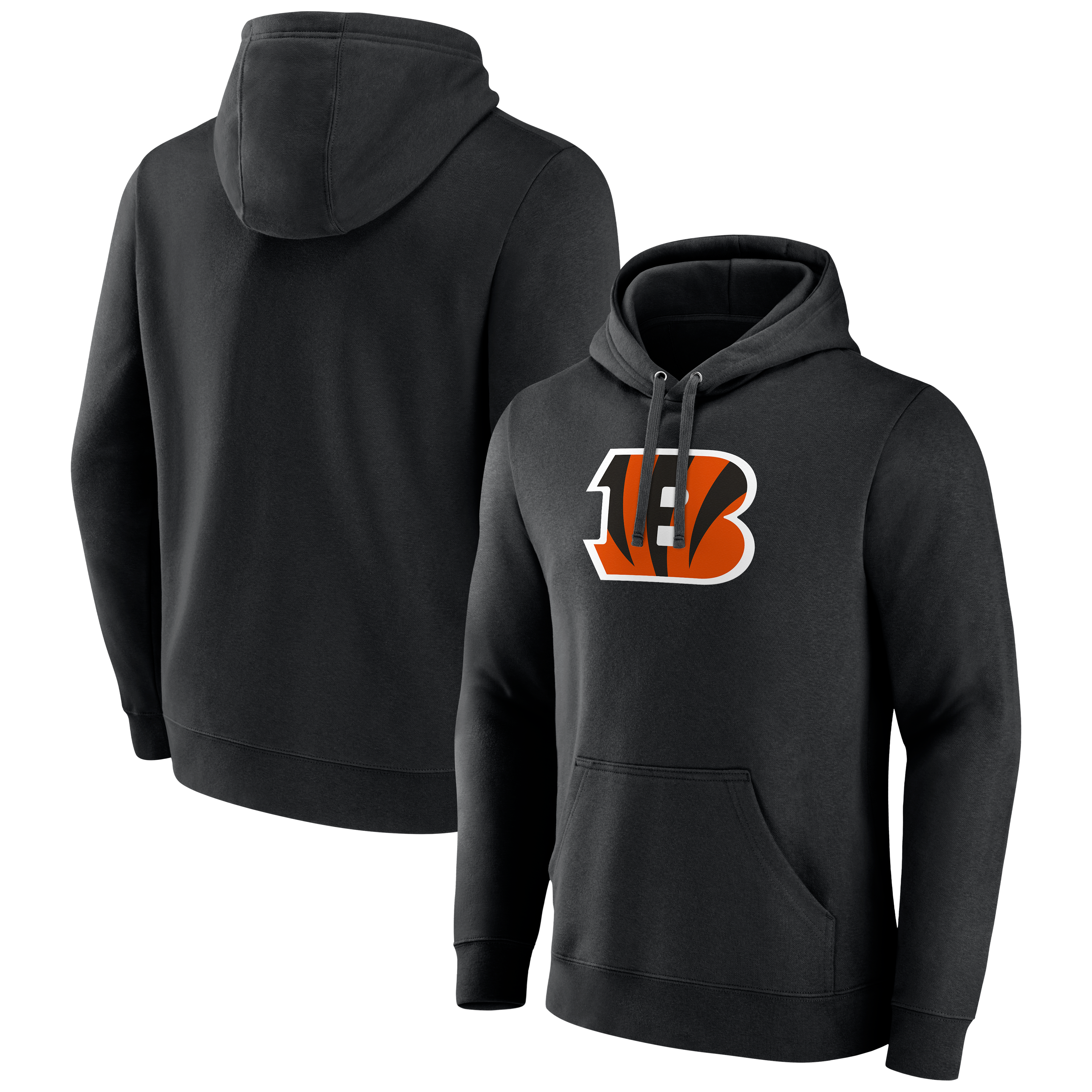 Sweat à capuche noir pour homme avec logo principal des Bengals de Cincinnati