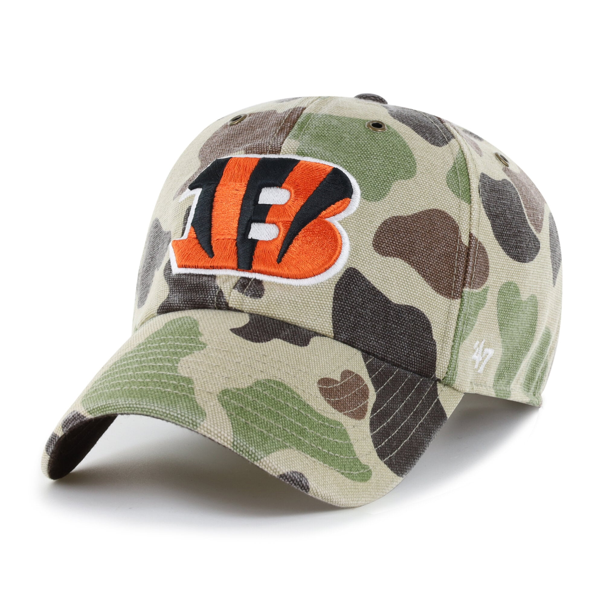 Casquette ajustable Carhartt x '47 Duck Camo Cincinnati Bengals Clean Up pour homme