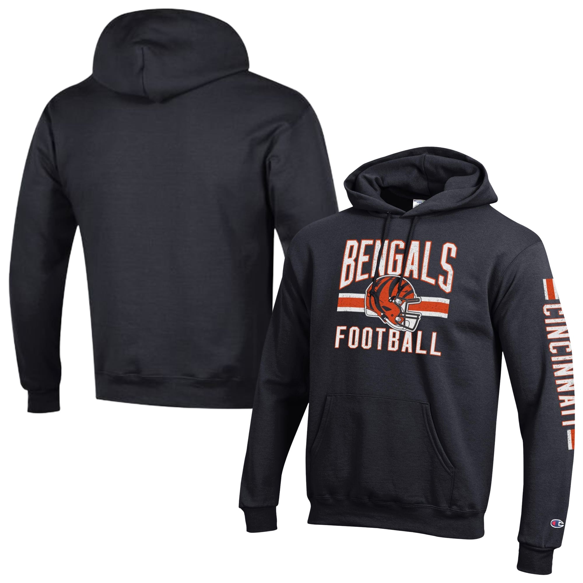Sweat à capuche Champion noir Powerblend pour homme