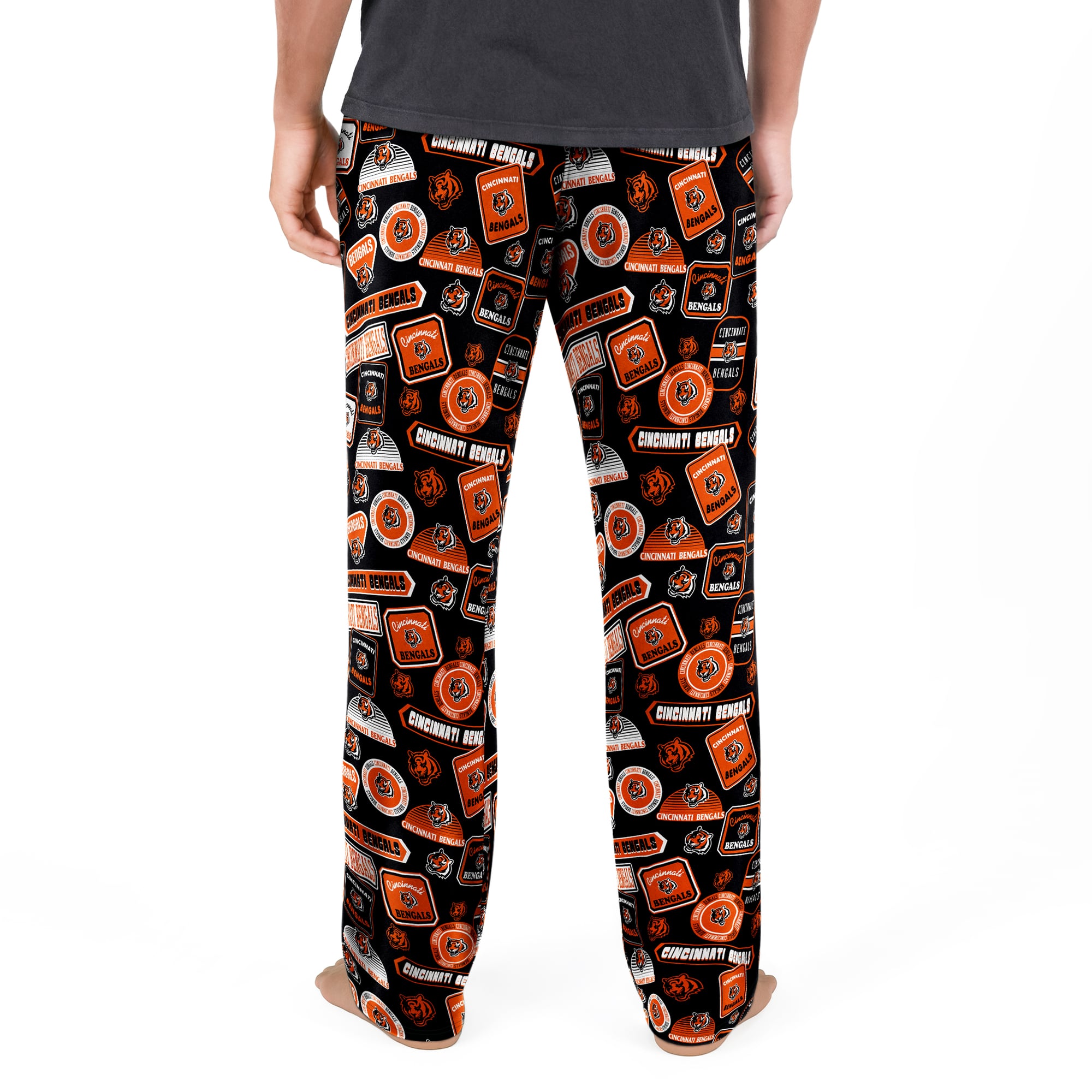 Men's Concepts Sport Black Cincinnati Bengals Grady Sleep Pants