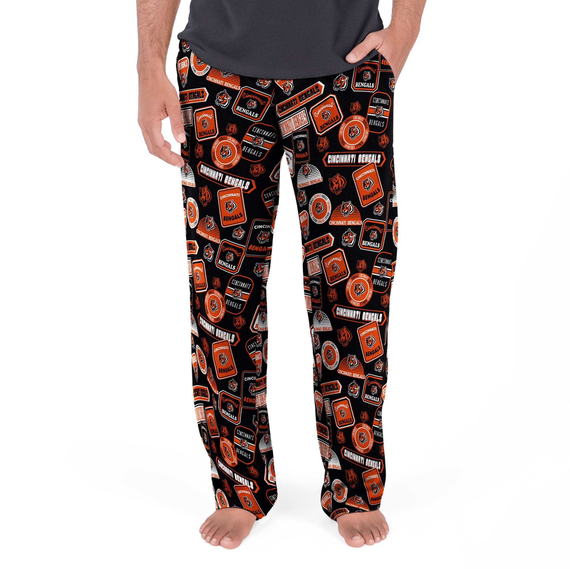 Men's Concepts Sport Black Cincinnati Bengals Grady Sleep Pants