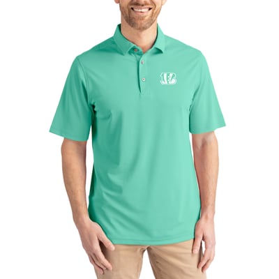  Cincinnati Bengals Cutter & Buck Virtue Eco Pique Recycled Polo - Green