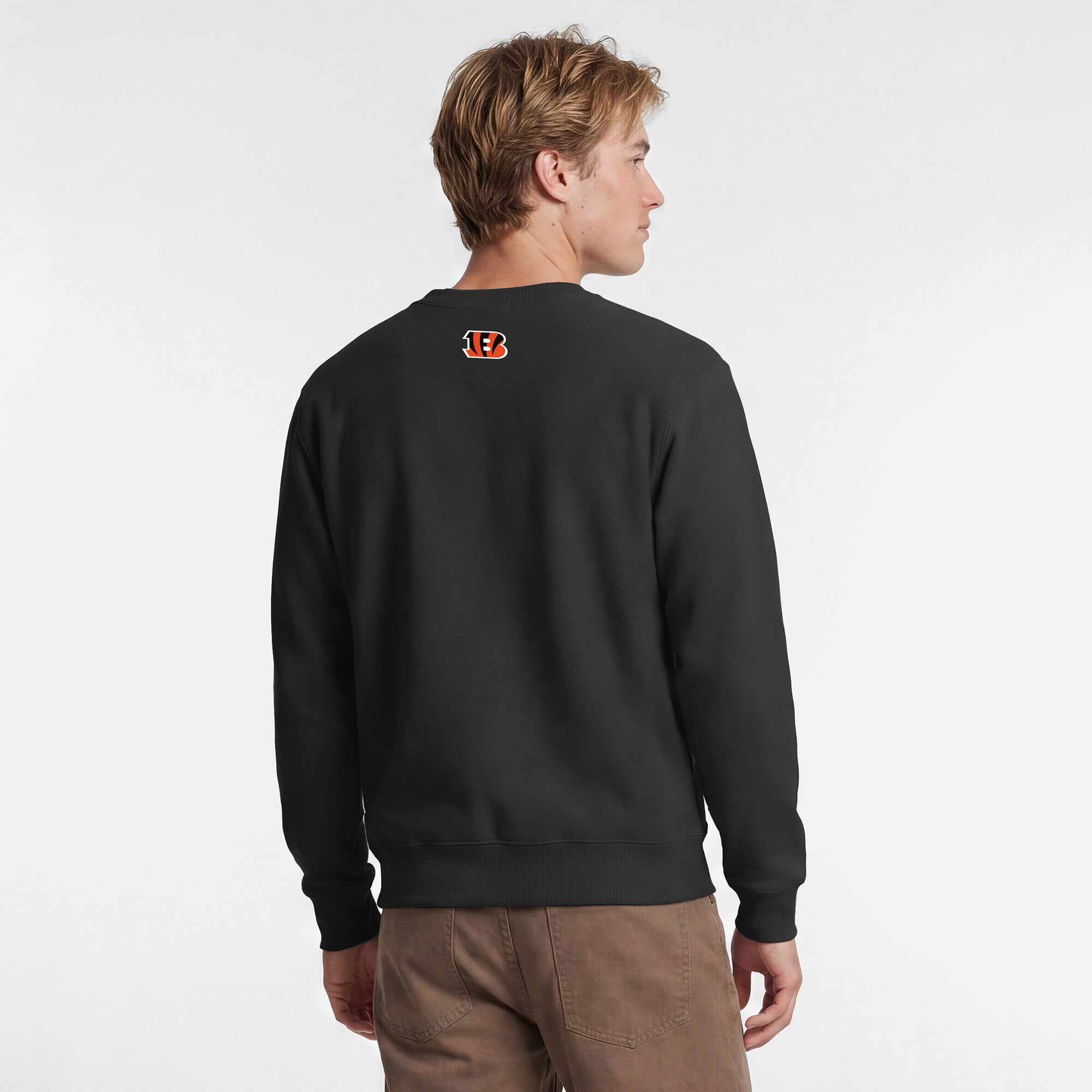 Sweat-shirt noir Disney x Champion Cincinnati Bengals Shere Khan Powerblend pour homme