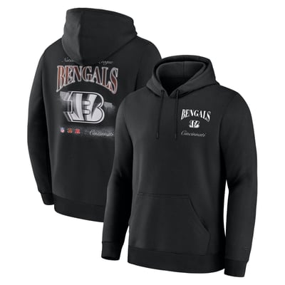 Cincinnati Bengals Fanatics Nightfall Long Sleeve Fleece Hoodie - Black
