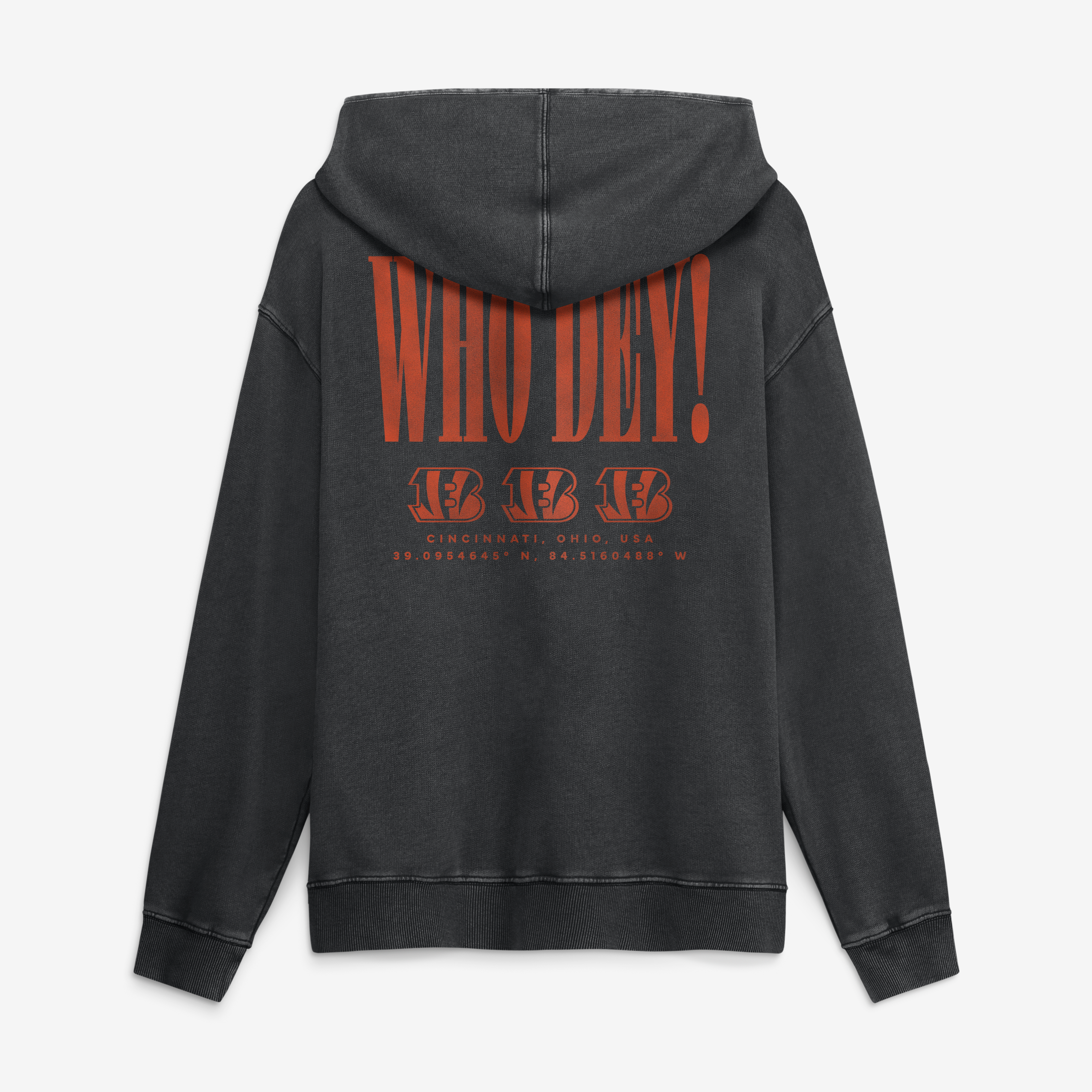 Men's Fanatics Black Cincinnati Bengals Relaxed Intense Rivalry French Terry Hoodie