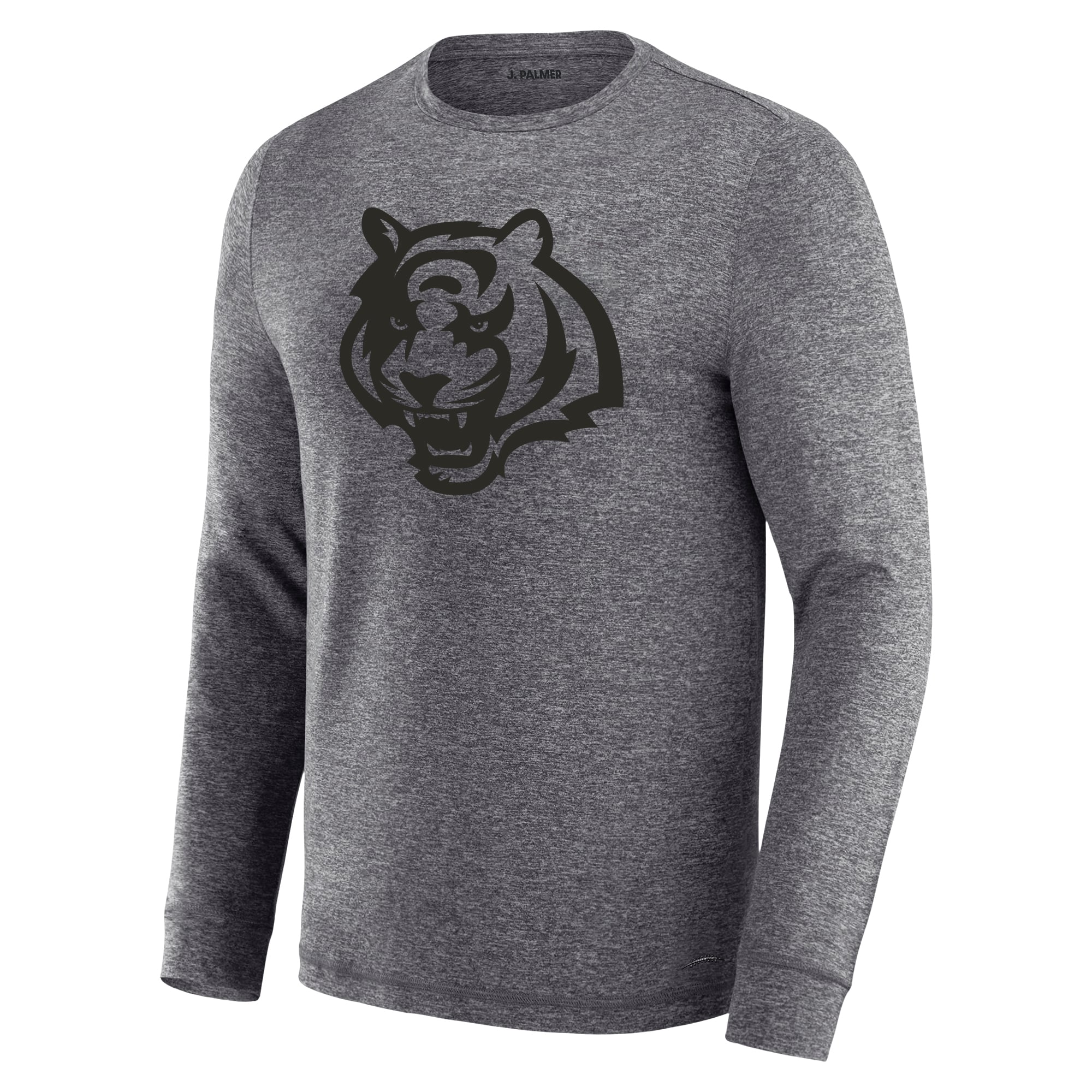T-shirt à manches longues J. Palmer Charcoal Cincinnati Bengals Four Down pour homme