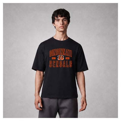 Cincinnati Bengals Levelwear Luxe Moment Stronghold Knit T-Shirt - Black