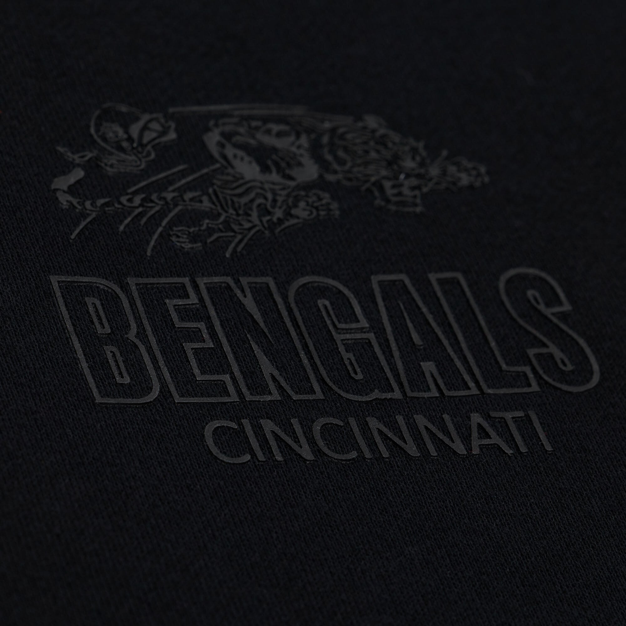 Sweat-shirt en polaire à micro-logo noir Mitchell & Ness Core Essentials pour homme, modèle Cincinnati Bengals.