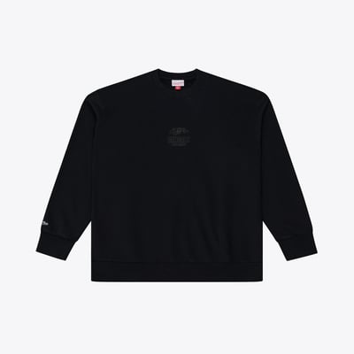 Cincinnati Bengals Mitchell & Ness Core Essentials Micro Logo Fleece Sweatshirt - Black
