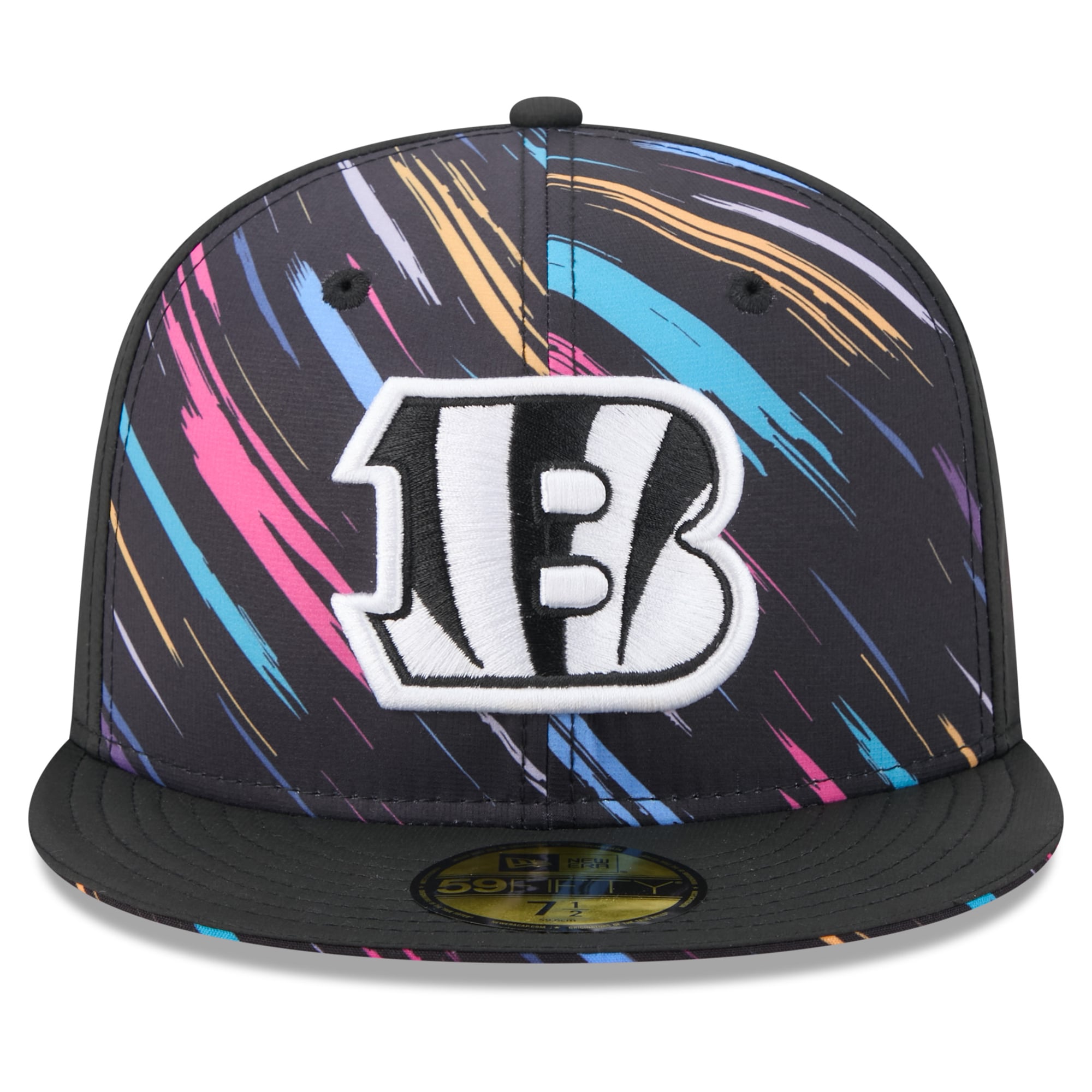 Men's New Era Black Cincinnati Bengals 2026 NFL Crucial Catch 59FIFTY Fitted Hat