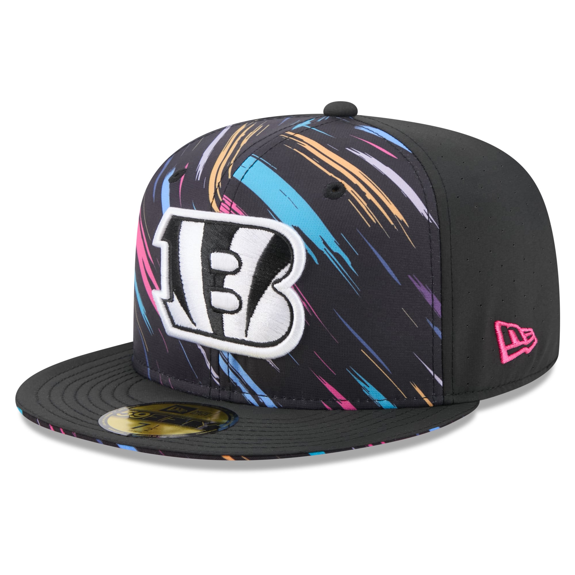 Men's New Era Black Cincinnati Bengals 2026 NFL Crucial Catch 59FIFTY Fitted Hat
