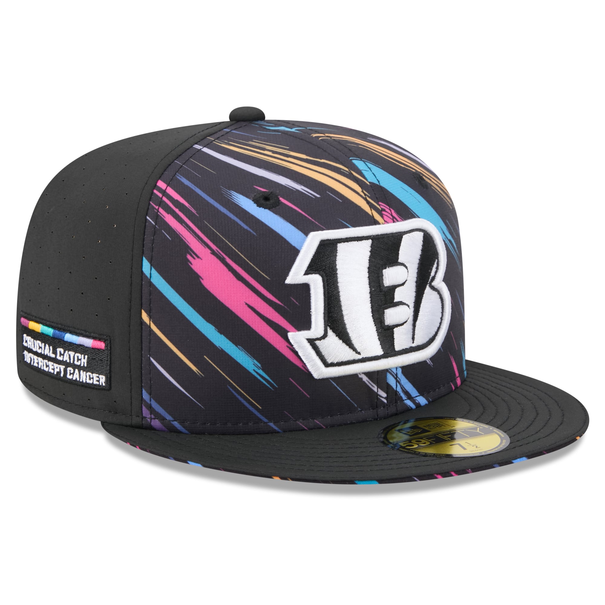 Men's New Era Black Cincinnati Bengals 2026 NFL Crucial Catch 59FIFTY Fitted Hat