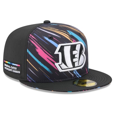 Cincinnati Bengals New Era 2026 NFL Crucial Catch 59FIFTY Fitted Hat - Black
