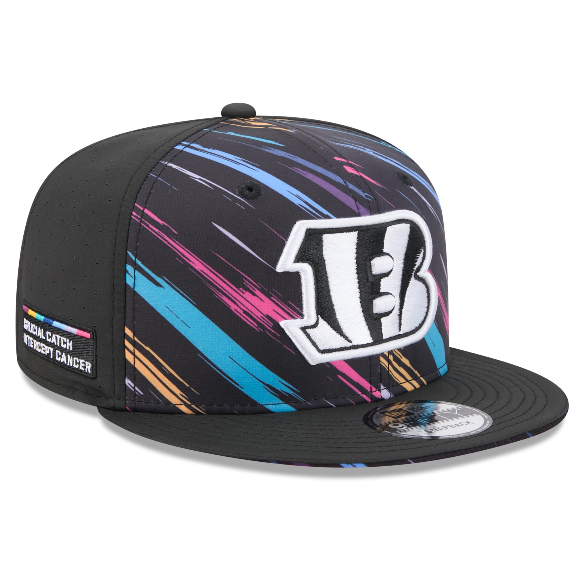 Men's New Era Black Cincinnati Bengals 2026 NFL Crucial Catch 9FIFTY Snapback Hat