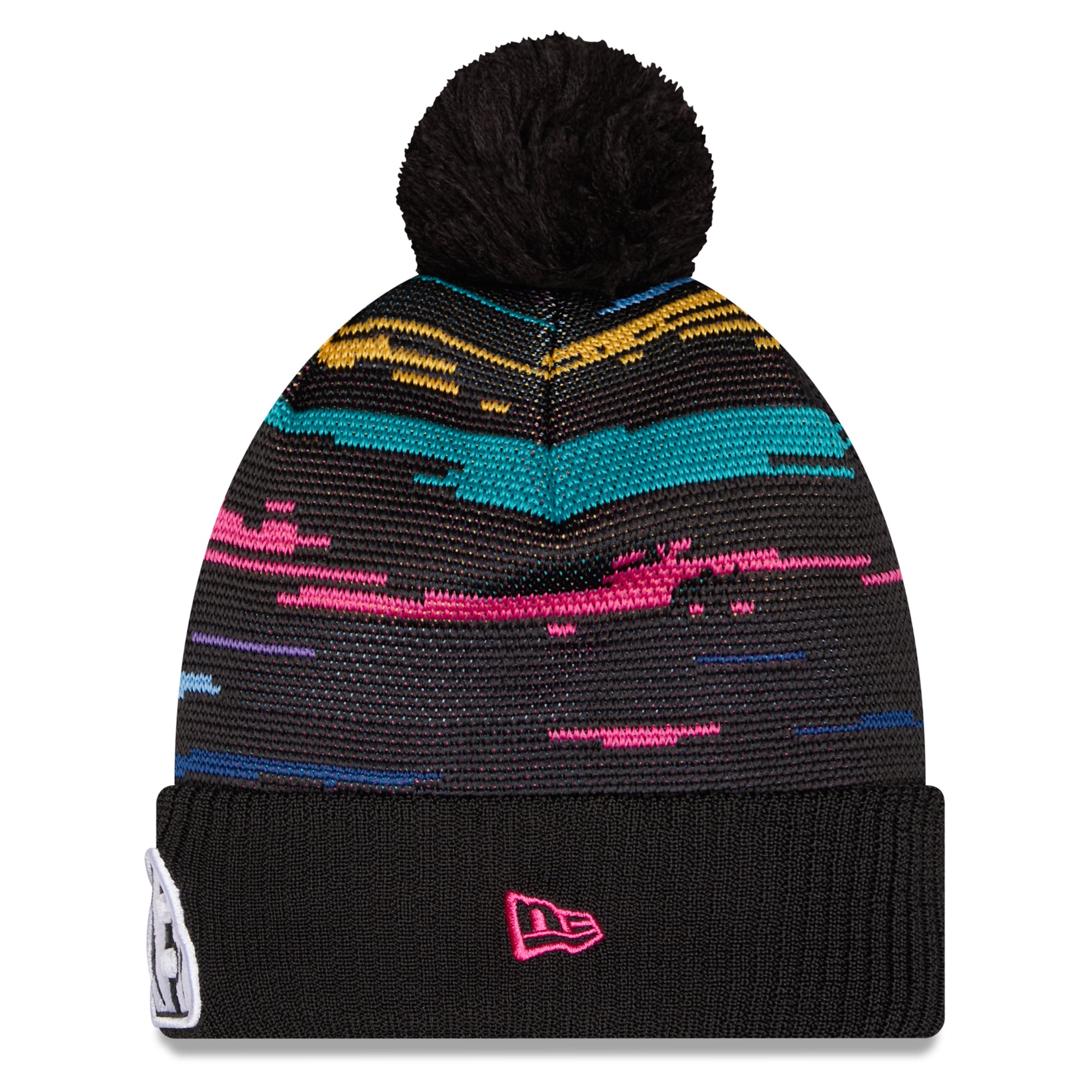 Men's New Era Black Cincinnati Bengals 2026 NFL Crucial Catch Cuffed Knit Hat with Pom