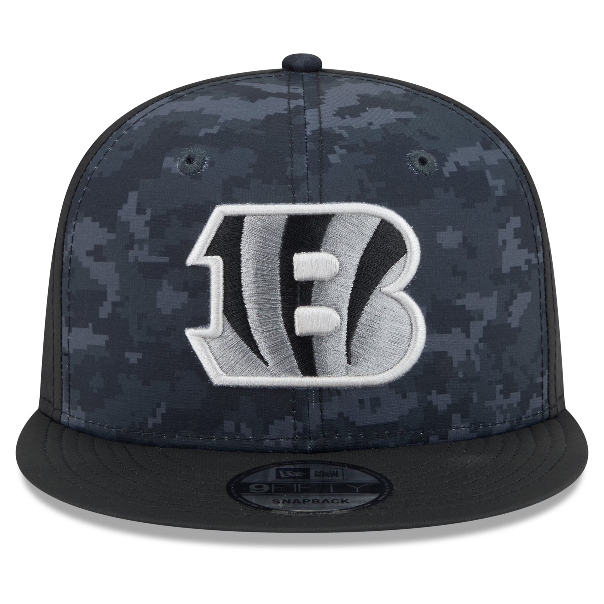 Casquette snapback New Era noire pour homme Cincinnati Bengals 2026 Salute To Service 9FIFTY