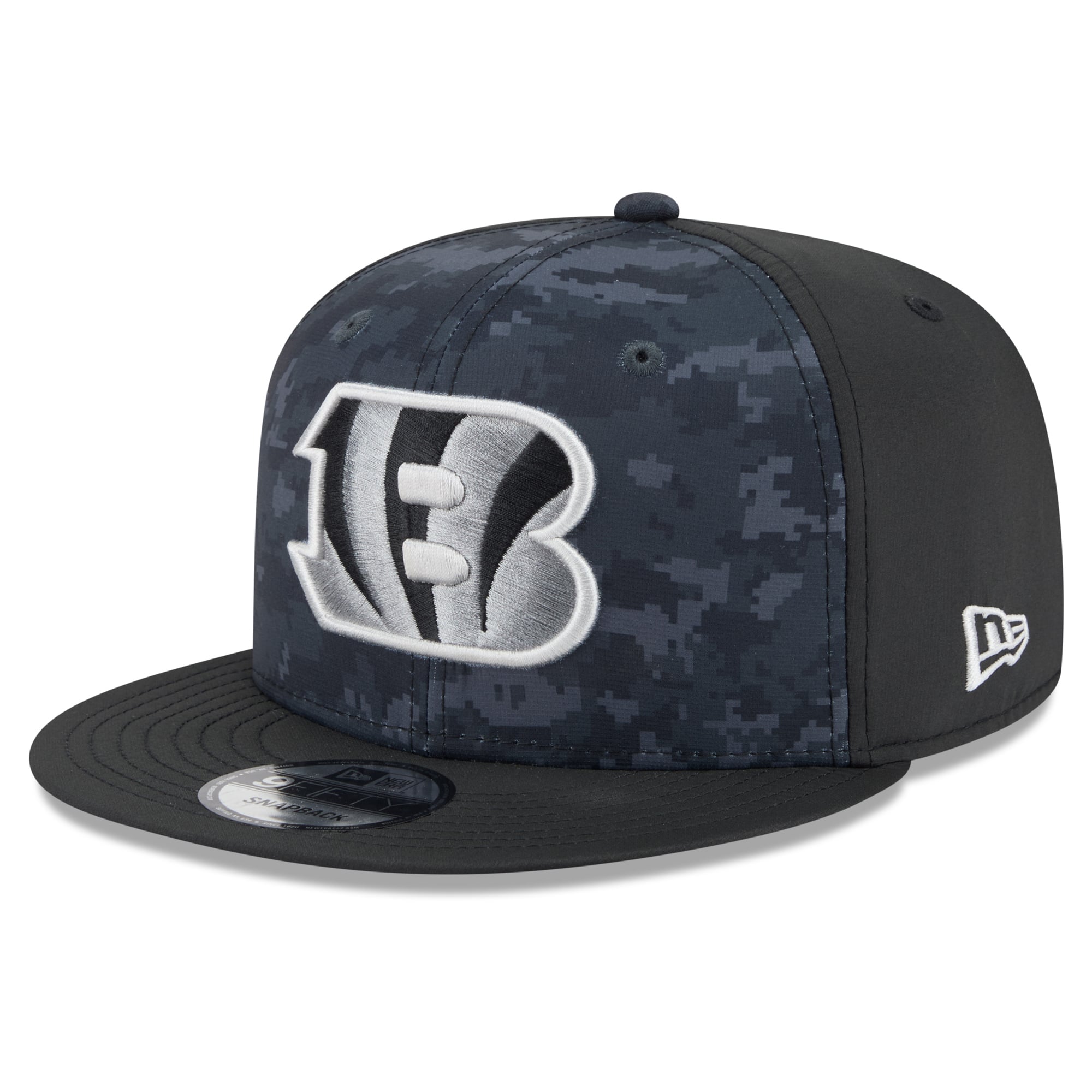 Casquette snapback New Era noire pour homme Cincinnati Bengals 2026 Salute To Service 9FIFTY