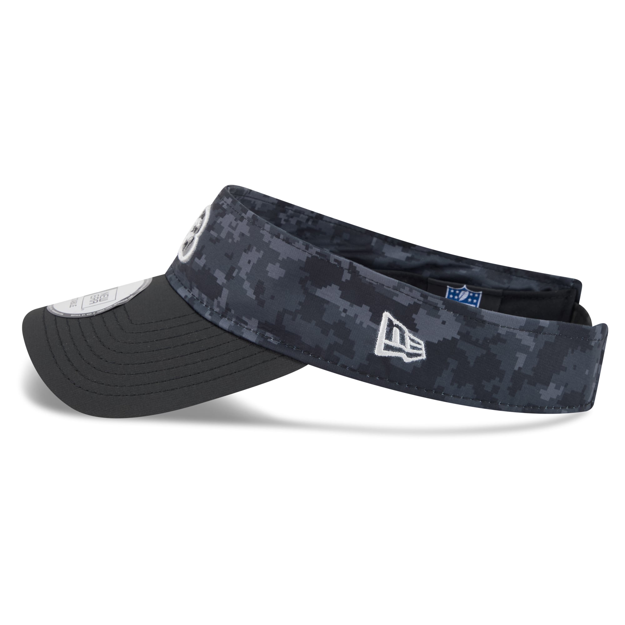 Casquette New Era noire pour homme, modèle Cincinnati Bengals 2026 Salute To Service, visière ajustable