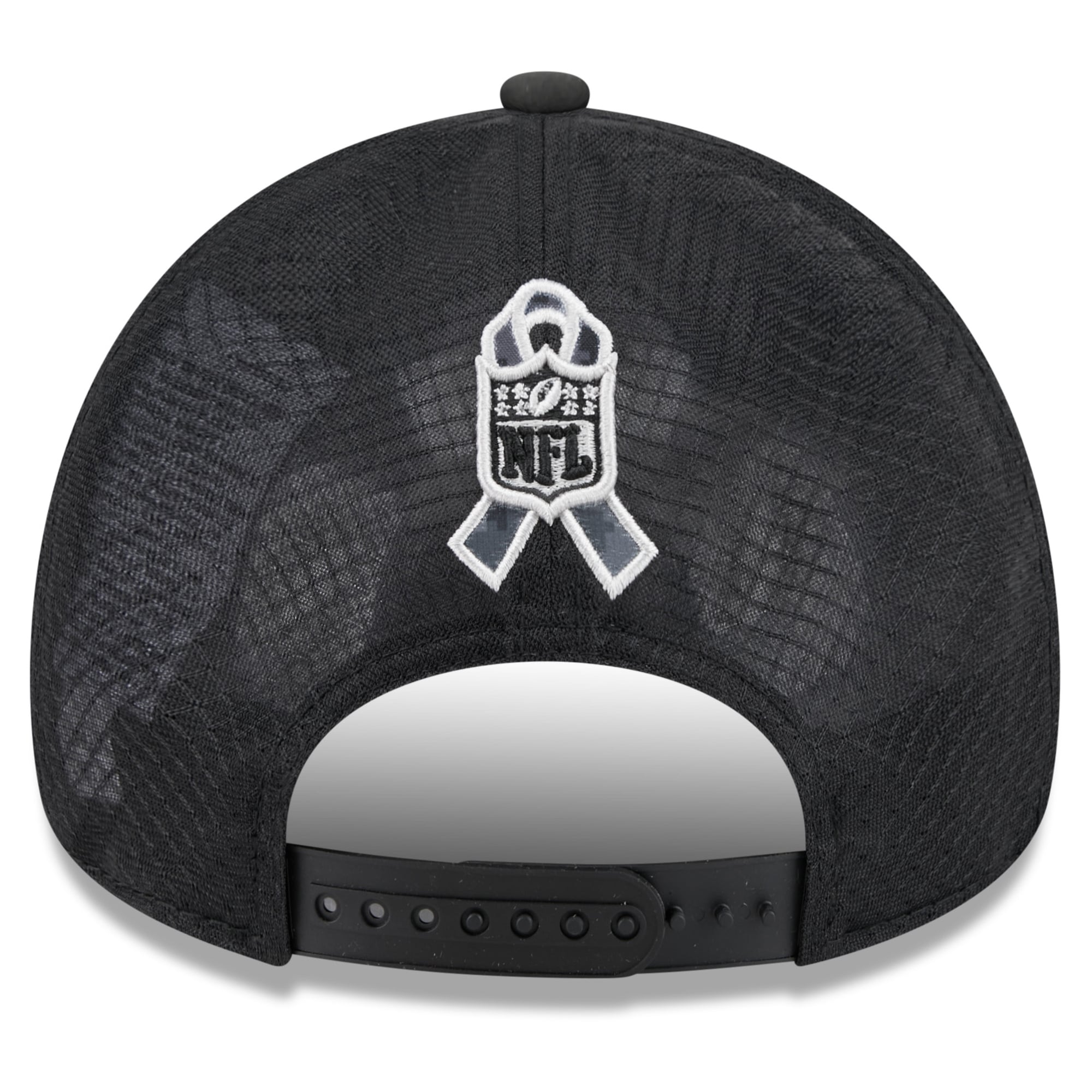 Men's New Era Black Cincinnati Bengals 2026 Salute To Service Apex 9FORTY Adjustable Trucker Hat