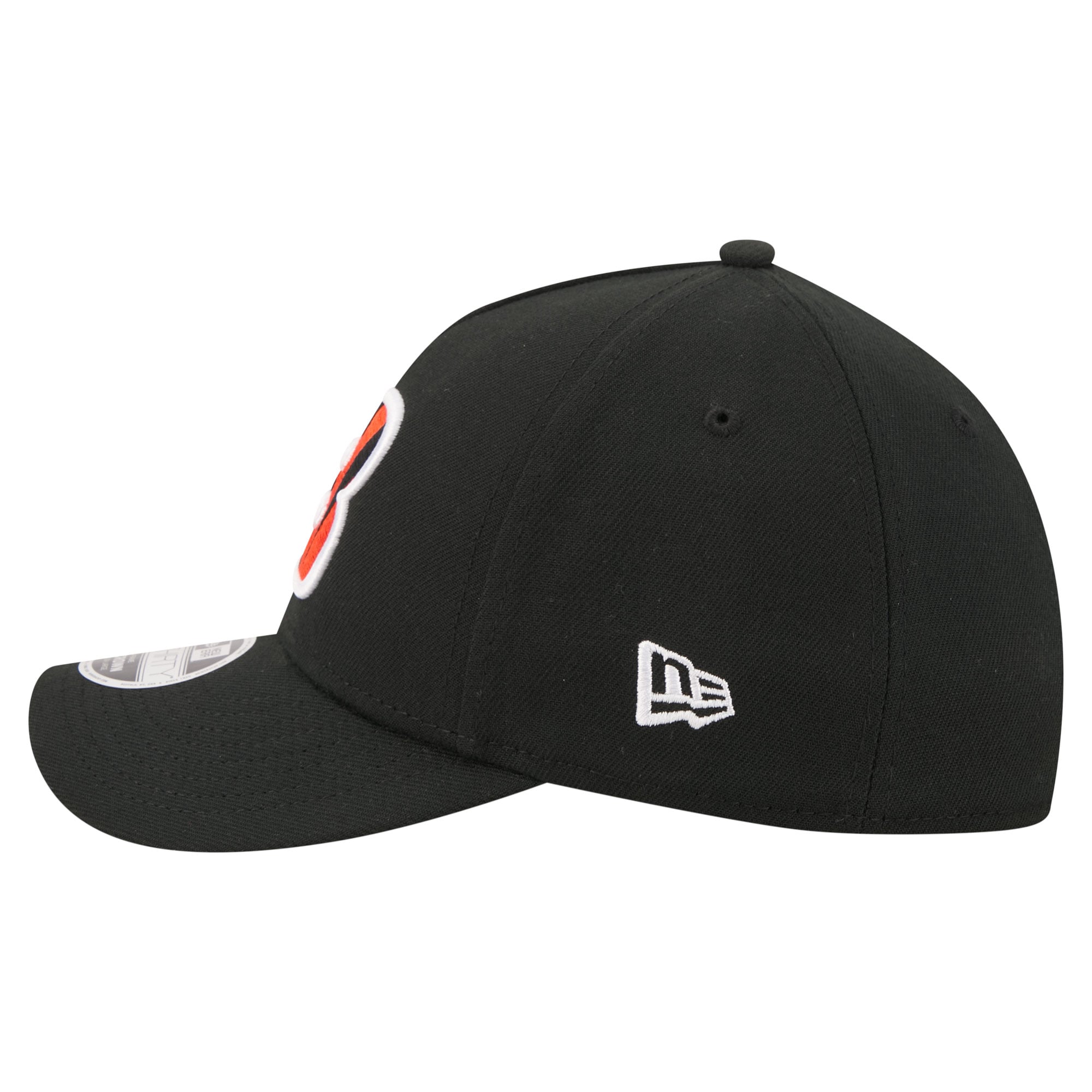Men's New Era Black Cincinnati Bengals 39THIRTY M-Crown A-Frame Stretch Hat
