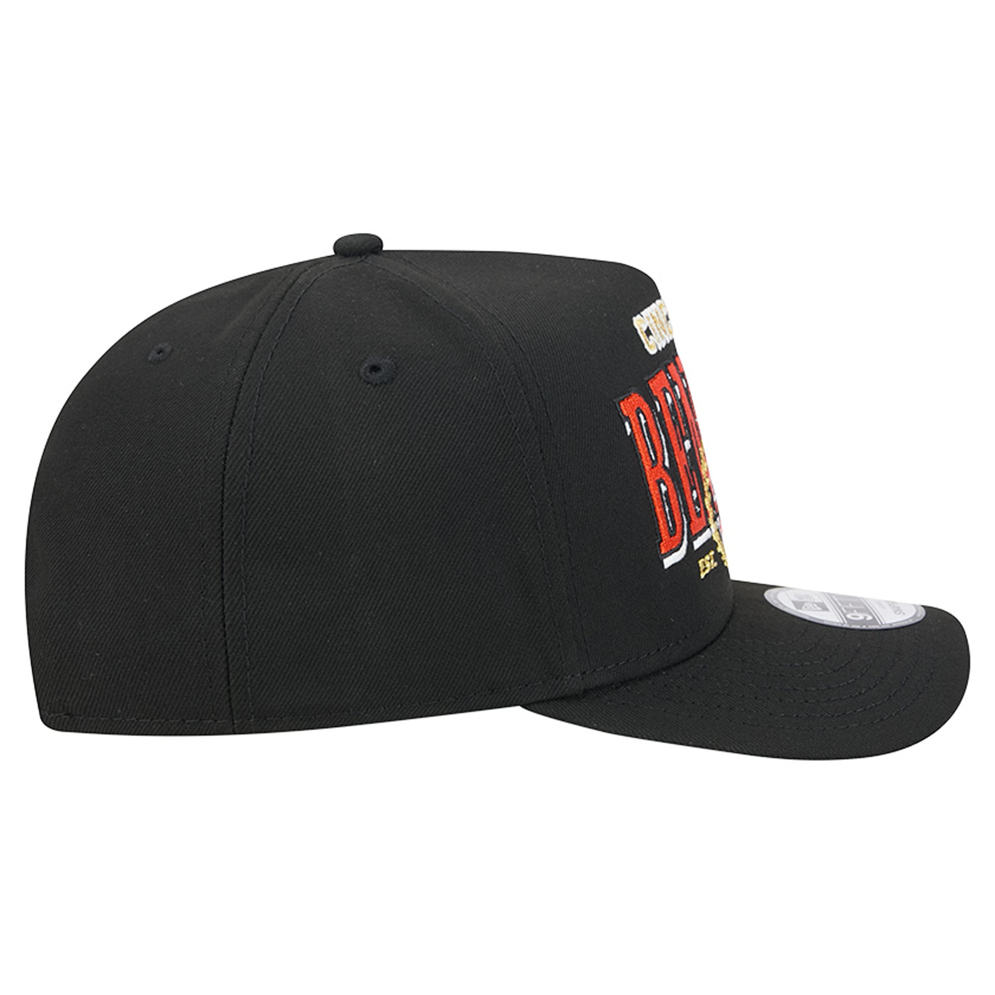 Men's New Era Black Cincinnati Bengals Laurel A-Frame 9FIFTY Snapback Hat