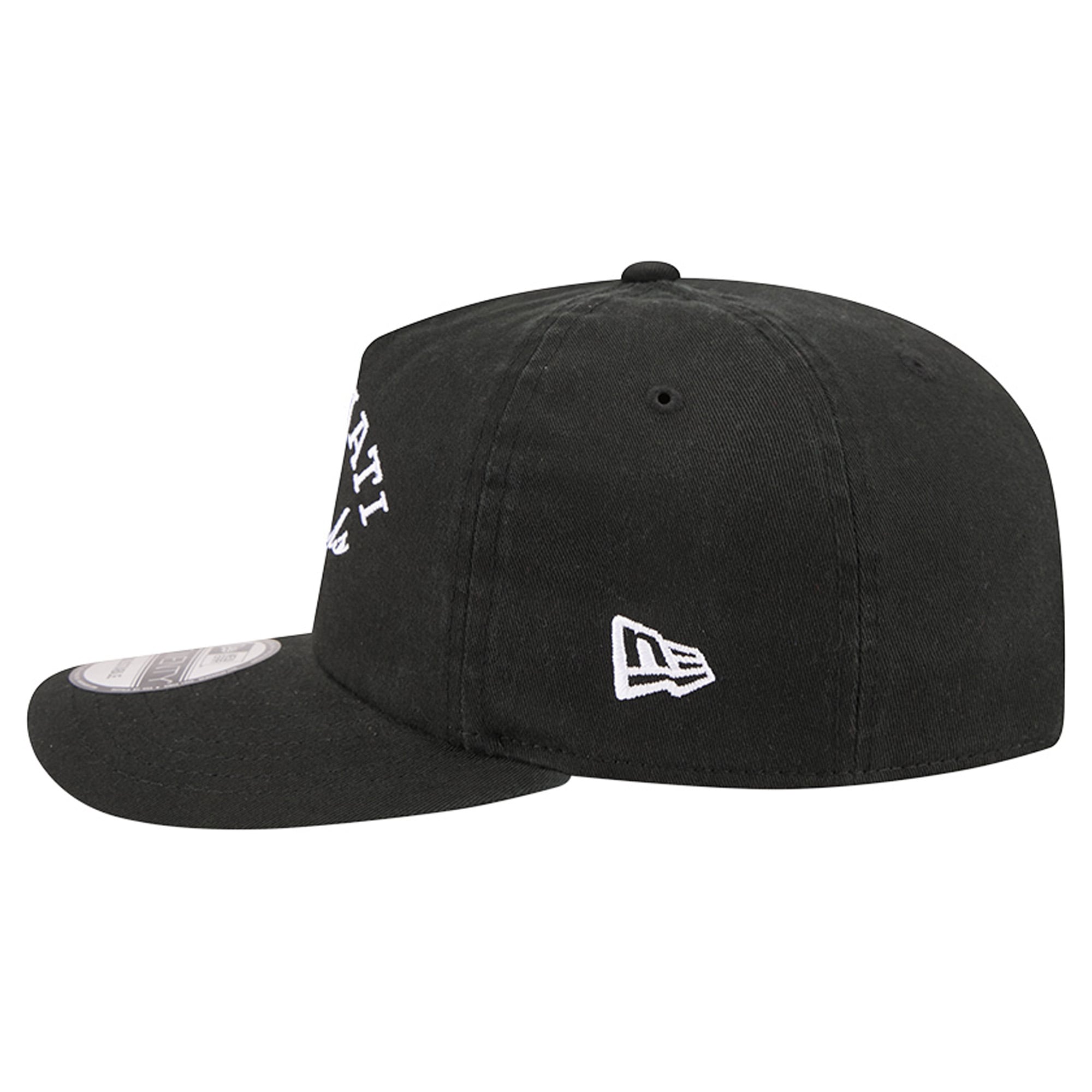Men's New Era Black Cincinnati Bengals Stacked 19TWENTY Adjustable Hat