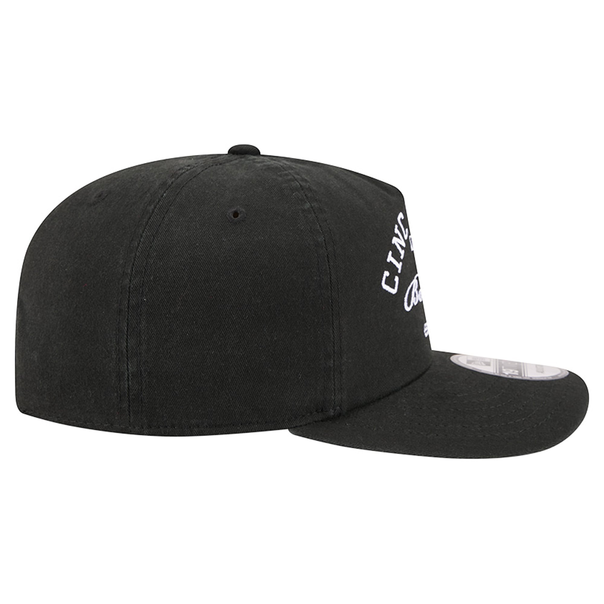 Men's New Era Black Cincinnati Bengals Stacked 19TWENTY Adjustable Hat