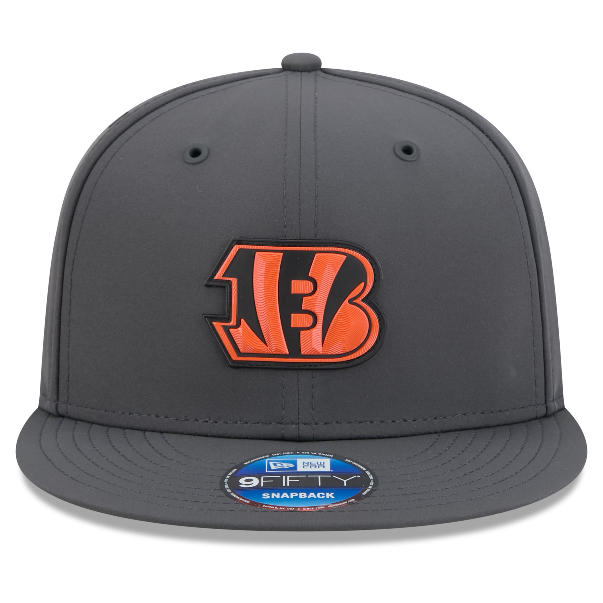 Casquette snapback New Era 9FIFTY pour homme, couleur anthracite, Cincinnati Bengals 2026, idéale pour les temps froids.