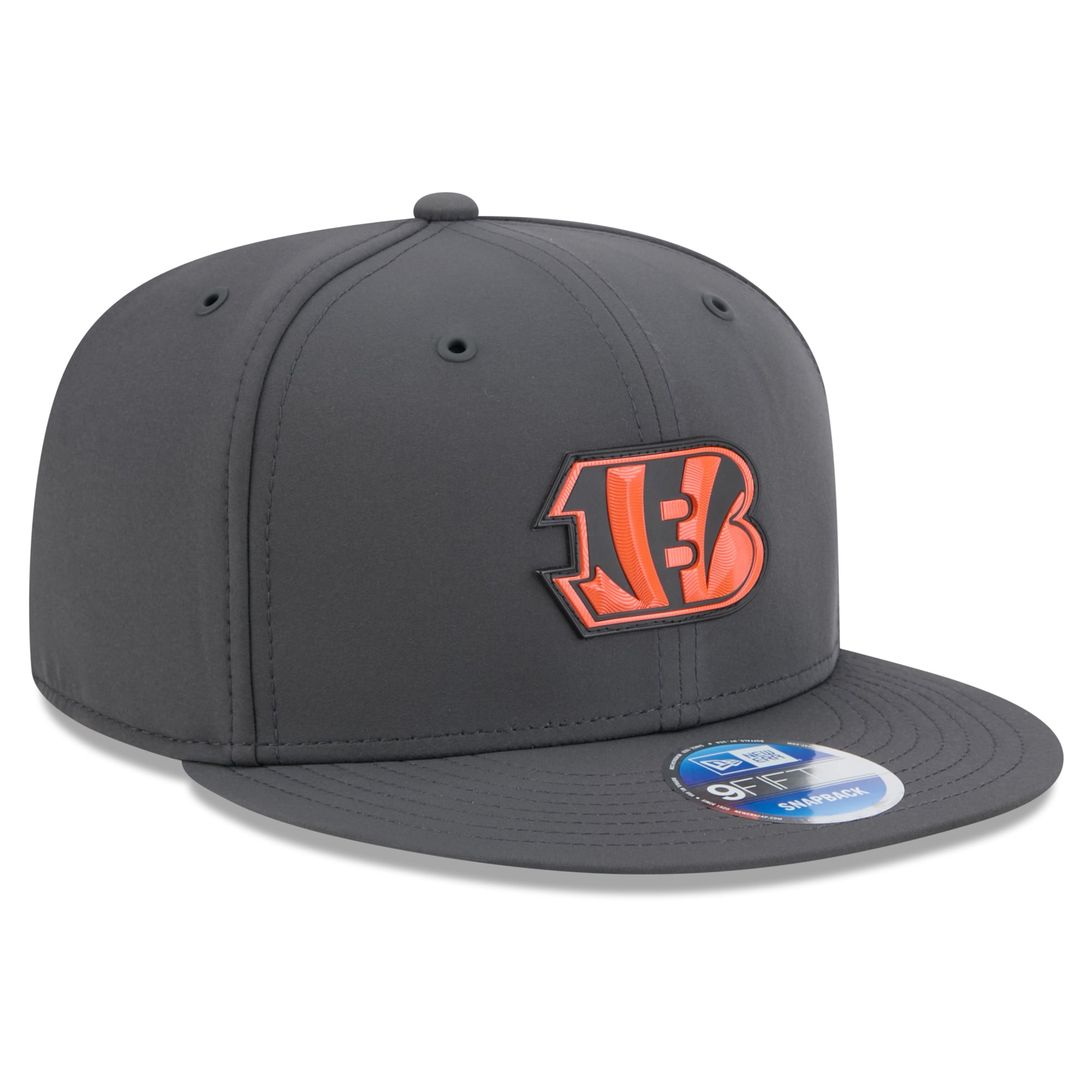 Casquette snapback New Era 9FIFTY pour homme, couleur anthracite, Cincinnati Bengals 2026, idéale pour les temps froids.