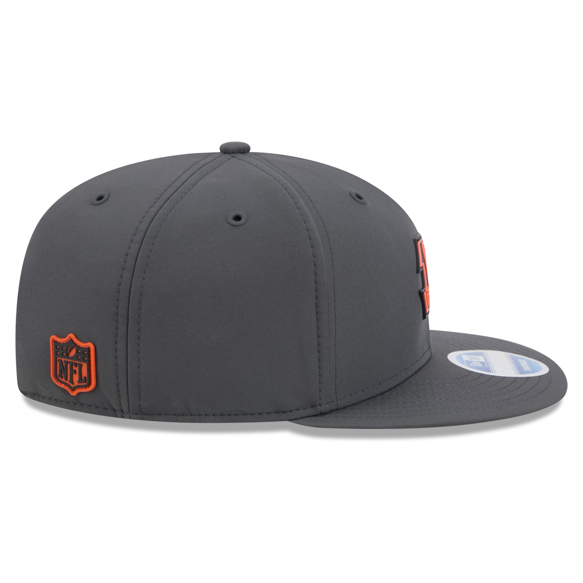 Casquette snapback New Era 9FIFTY pour homme, couleur anthracite, Cincinnati Bengals 2026, idéale pour les temps froids.