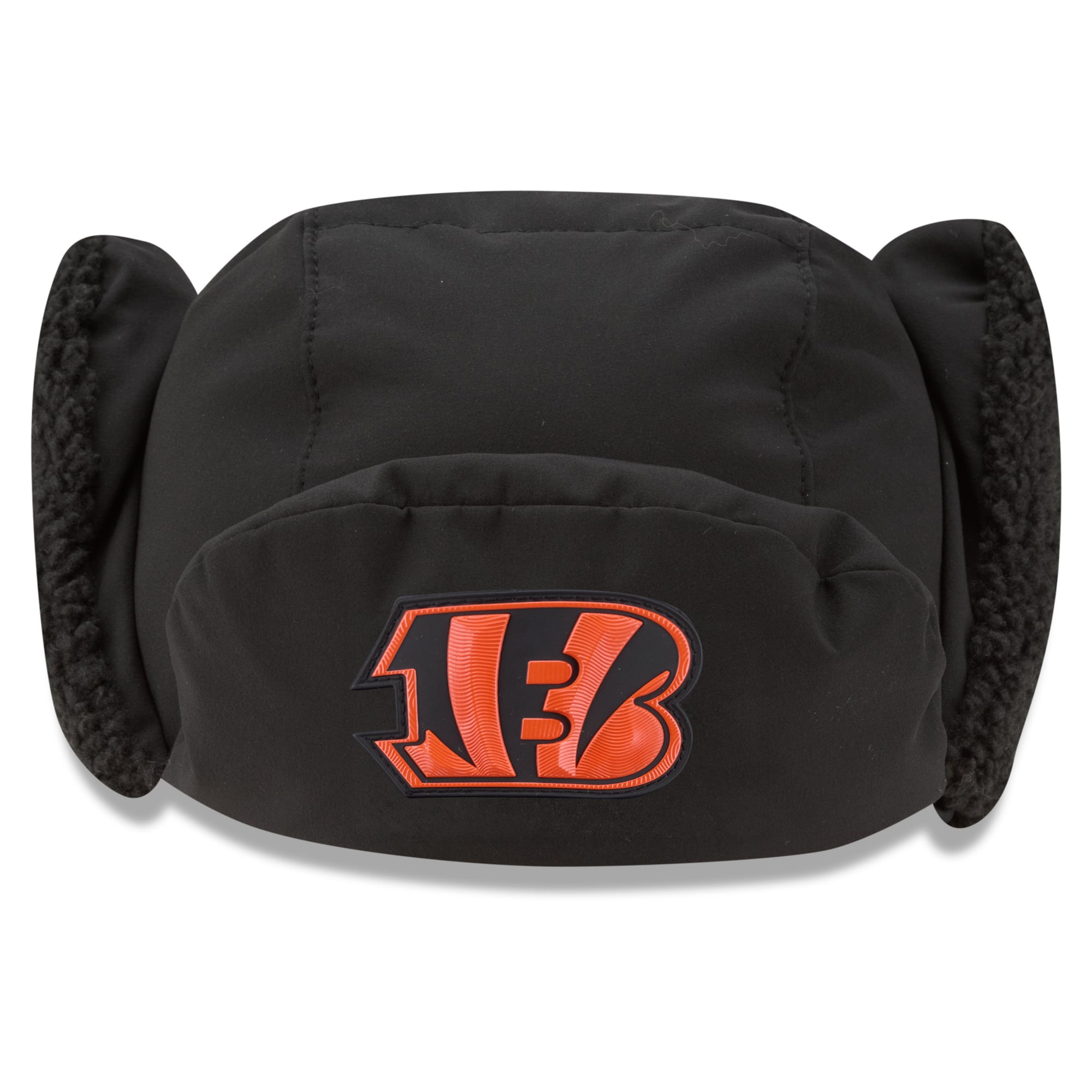 Casquette trappeur New Era anthracite pour homme, modèle 2026 des Bengals de Cincinnati, idéale pour les temps froids.