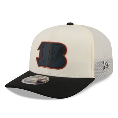 Cincinnati Bengals New Era Color Pop 9SEVENTY Adjustable Hat - Cream/Black