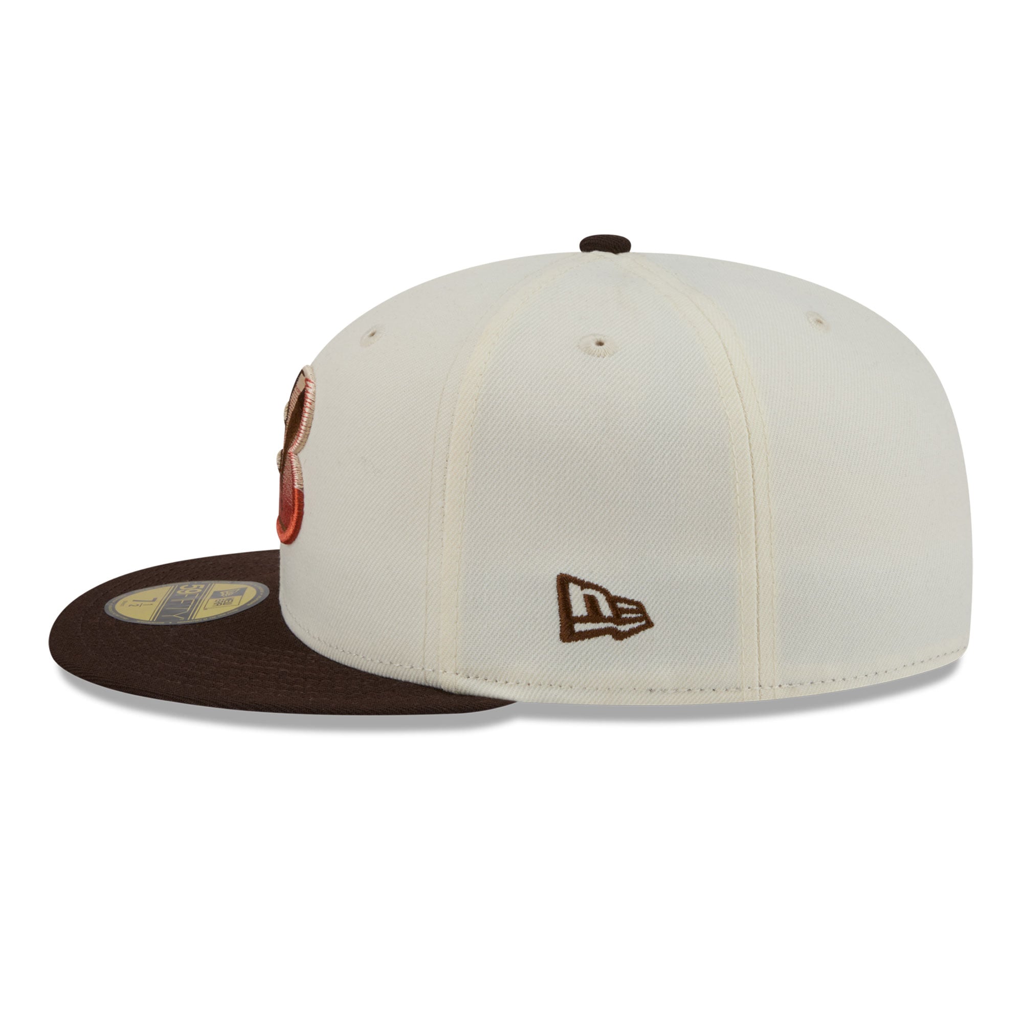 Men's New Era Cream/Brown Cincinnati Bengals Pumpkin Spice 59FIFTY Fitted Hat