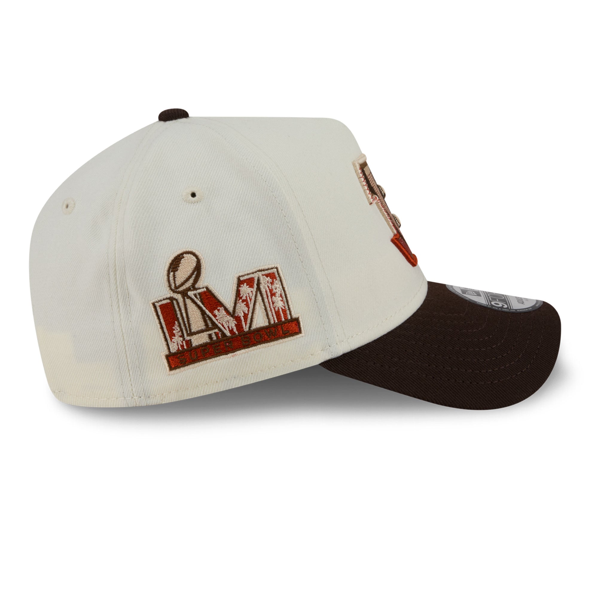 Men's New Era Cream/Brown Cincinnati Bengals Pumpkin Spice A-Frame 9FORTY Adjustable Hat