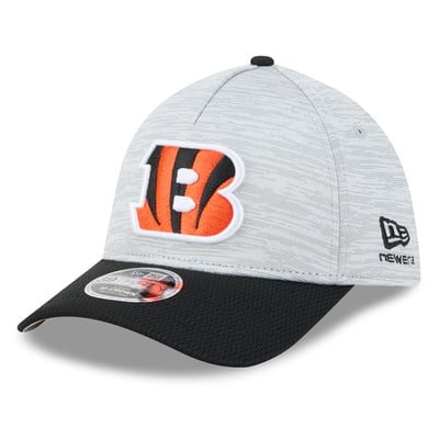 Cincinnati Bengals New Era Tech 39THIRTY M-Crown A-Frame Stretch Hat - Gray/Black