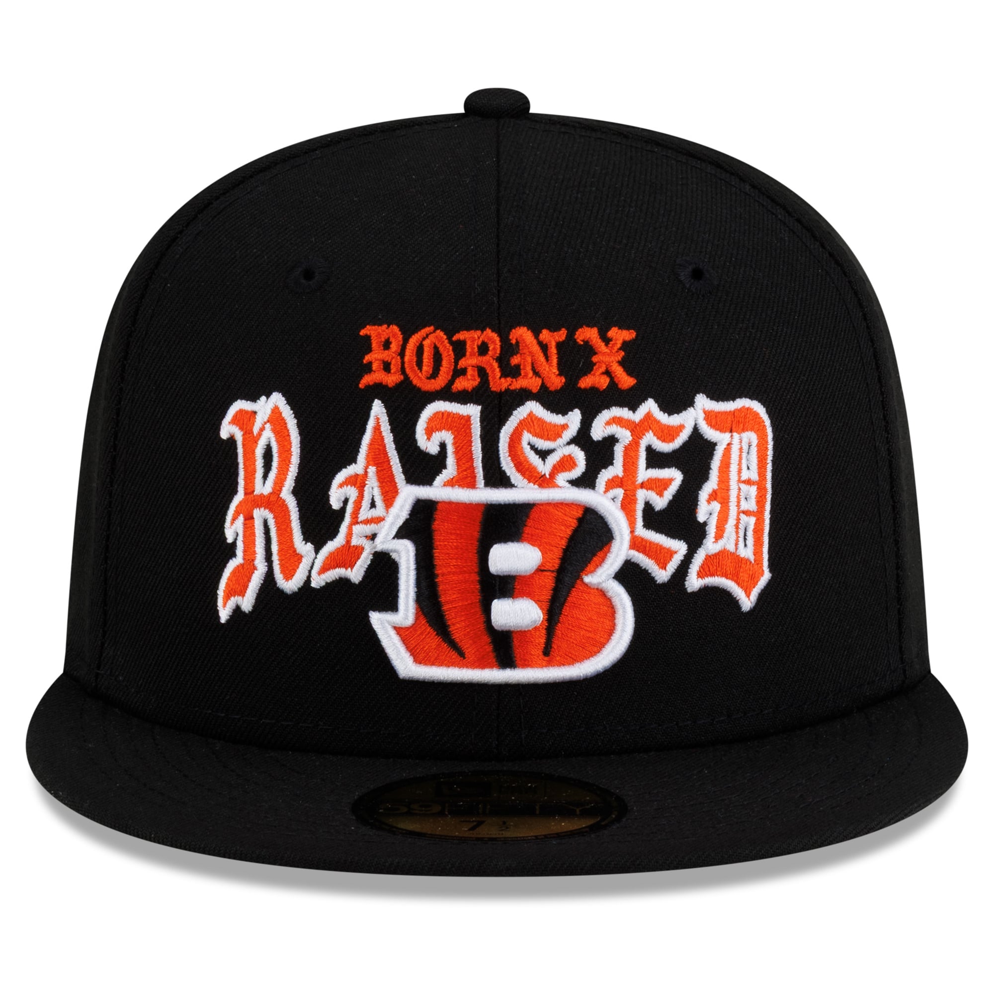 Casquette ajustée New Era x Born Raised noire Cincinnati Bengals 59FIFTY pour homme