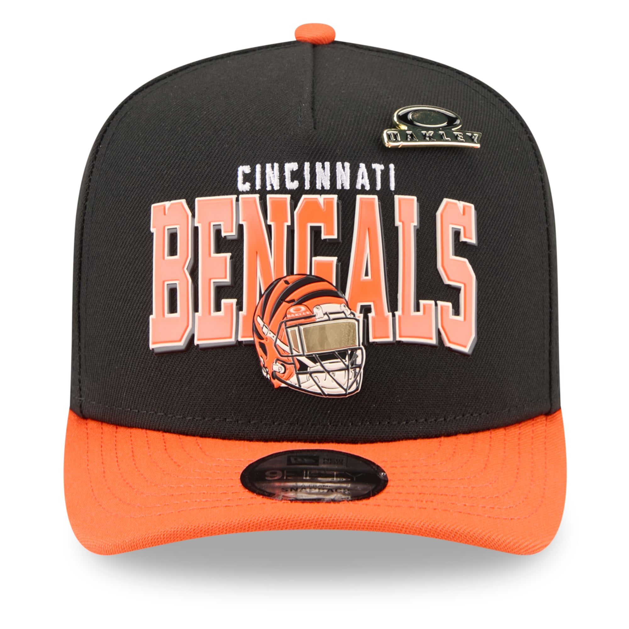 Casquette snapback New Era x Oakley noire Cincinnati Bengals 9FIFTY pour homme