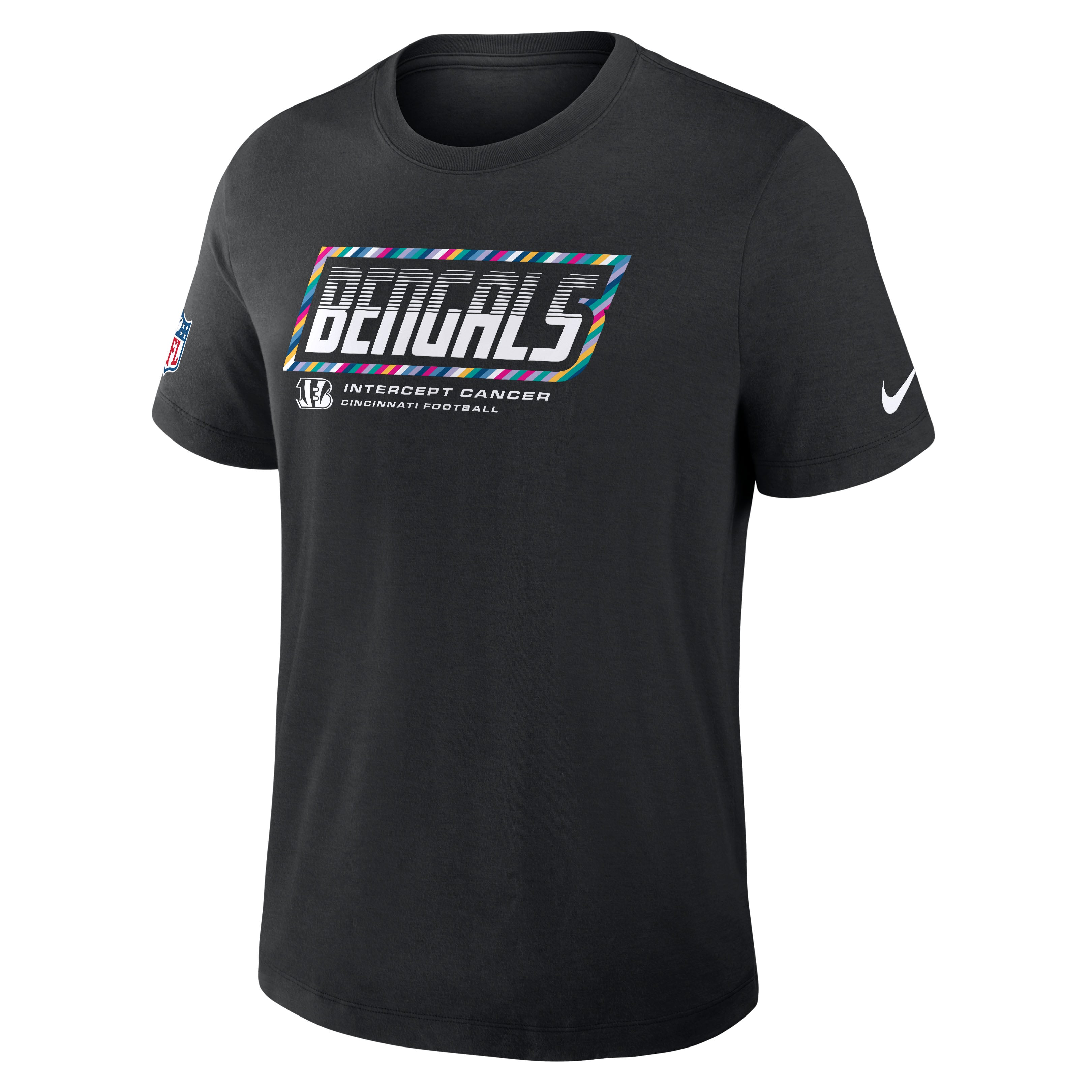 Men's Nike Black Cincinnati Bengals 2026 NFL Crucial Catch Tri-Blend Dri-FIT T-Shirt