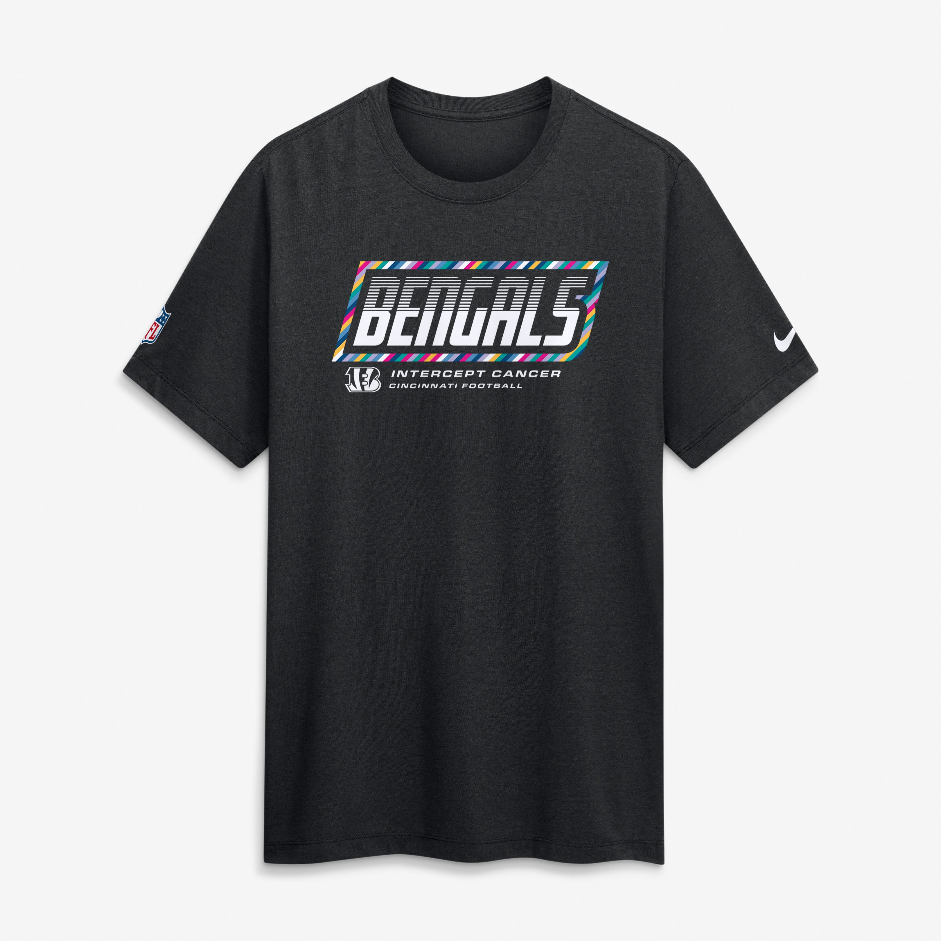 Men's Nike Black Cincinnati Bengals 2026 NFL Crucial Catch Tri-Blend Dri-FIT T-Shirt