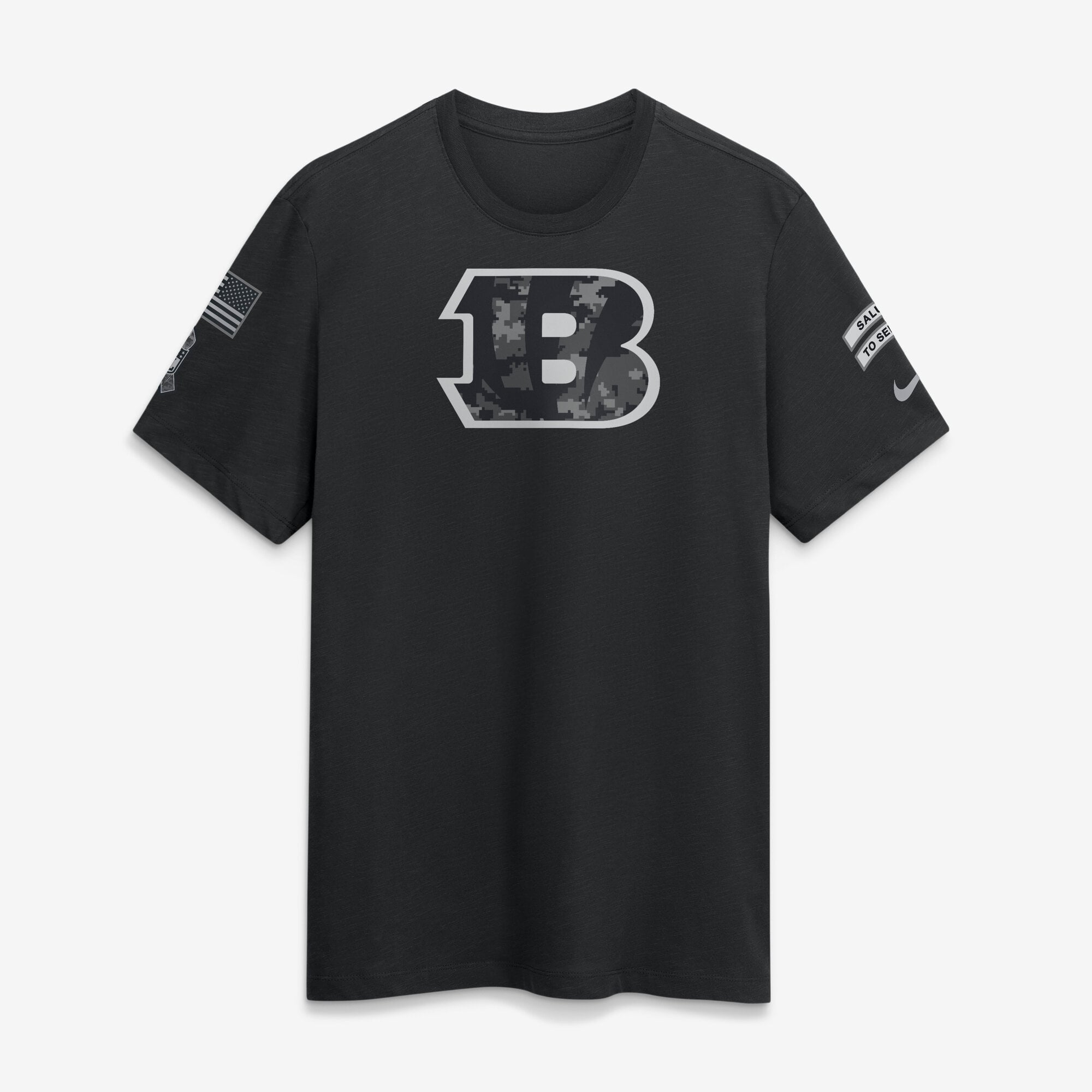T-shirt Nike noir pour homme Cincinnati Bengals 2026 Salute to Service