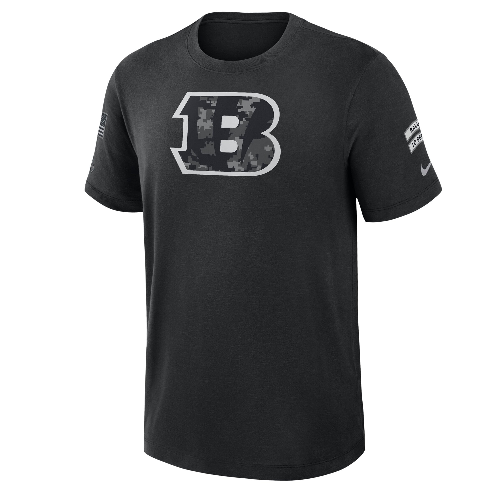T-shirt Nike noir pour homme Cincinnati Bengals 2026 Salute to Service