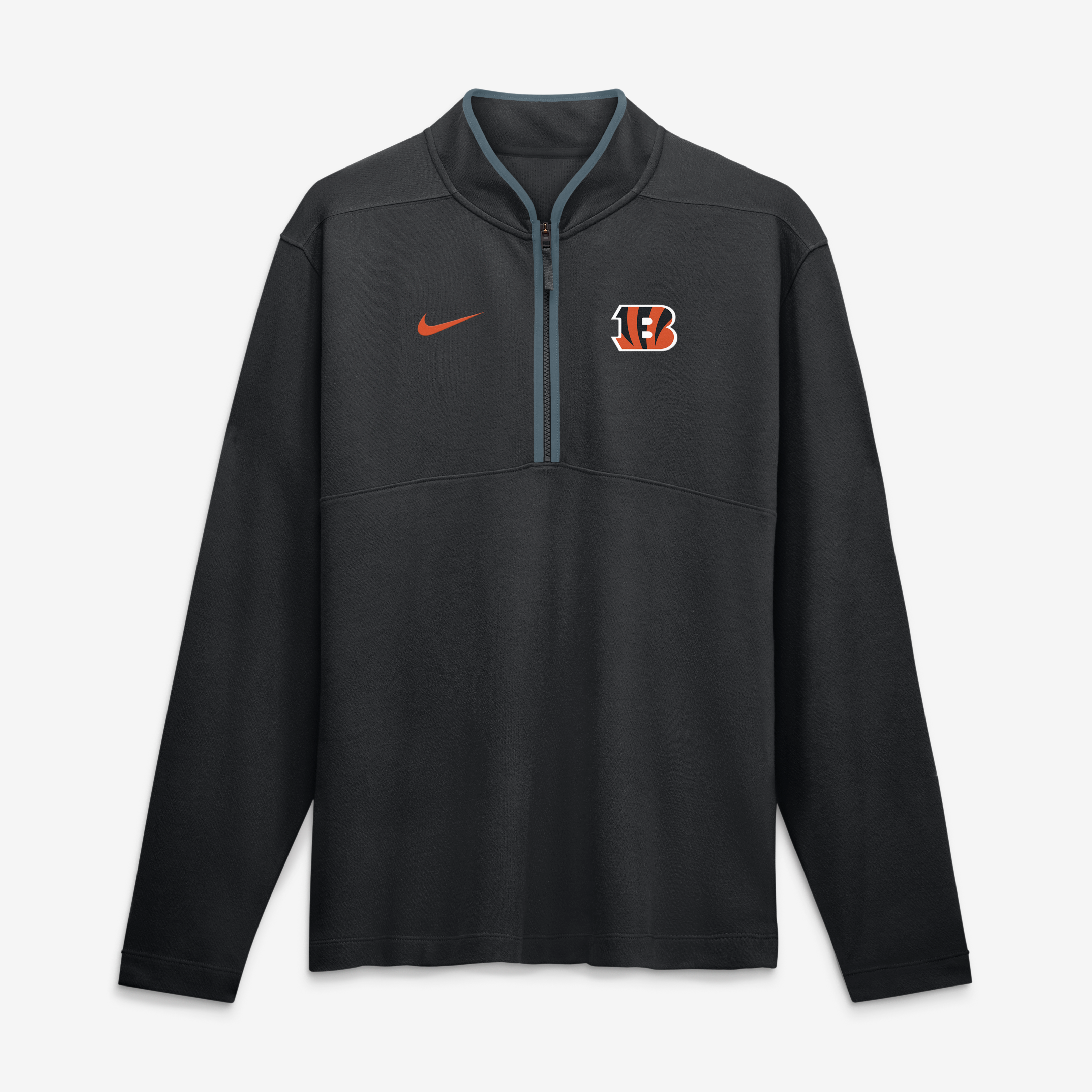 Men's Nike  Black Cincinnati Bengals Dri-FIT Victory Half-Zip Pullover